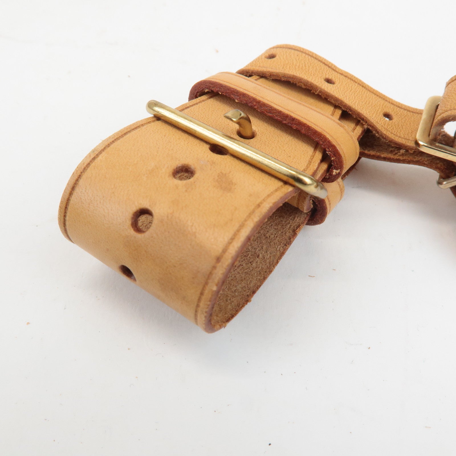 Louis Vuitton Set of 10 Leather Name Tag & Poignet Natural Used