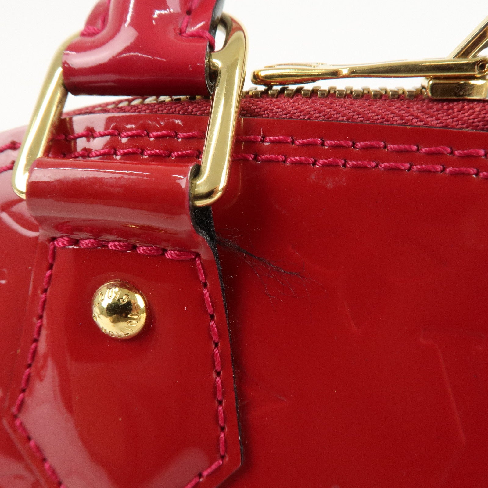 Louis Vuitton Monogram Vernis Alma BB 2Way Bag Rose Indien M91771 Used