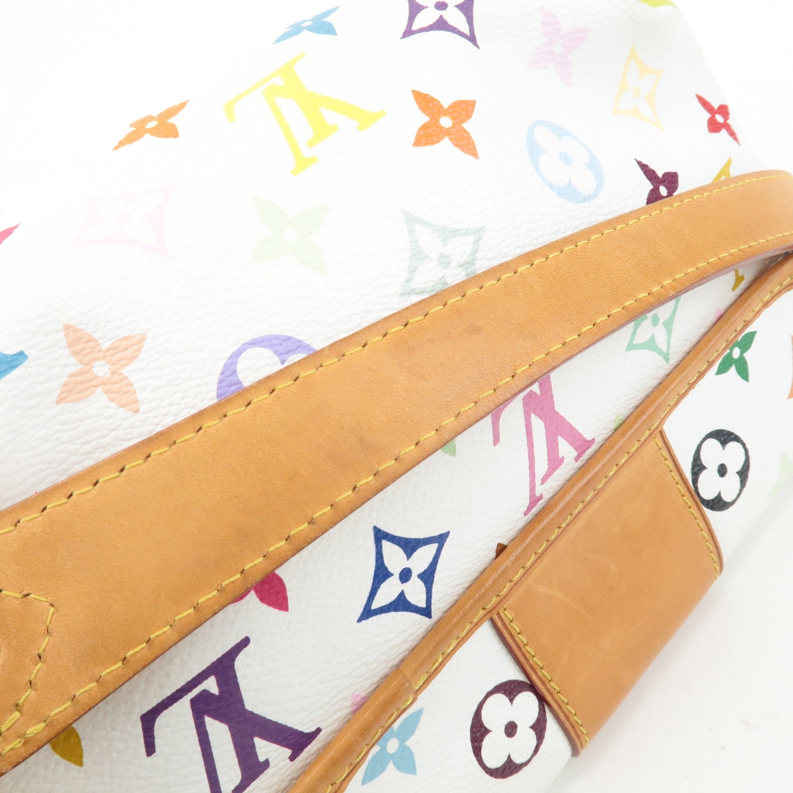 Louis Vuitton Monogram Multicolor Patti Shoulder Bag Blanc M40305 Used