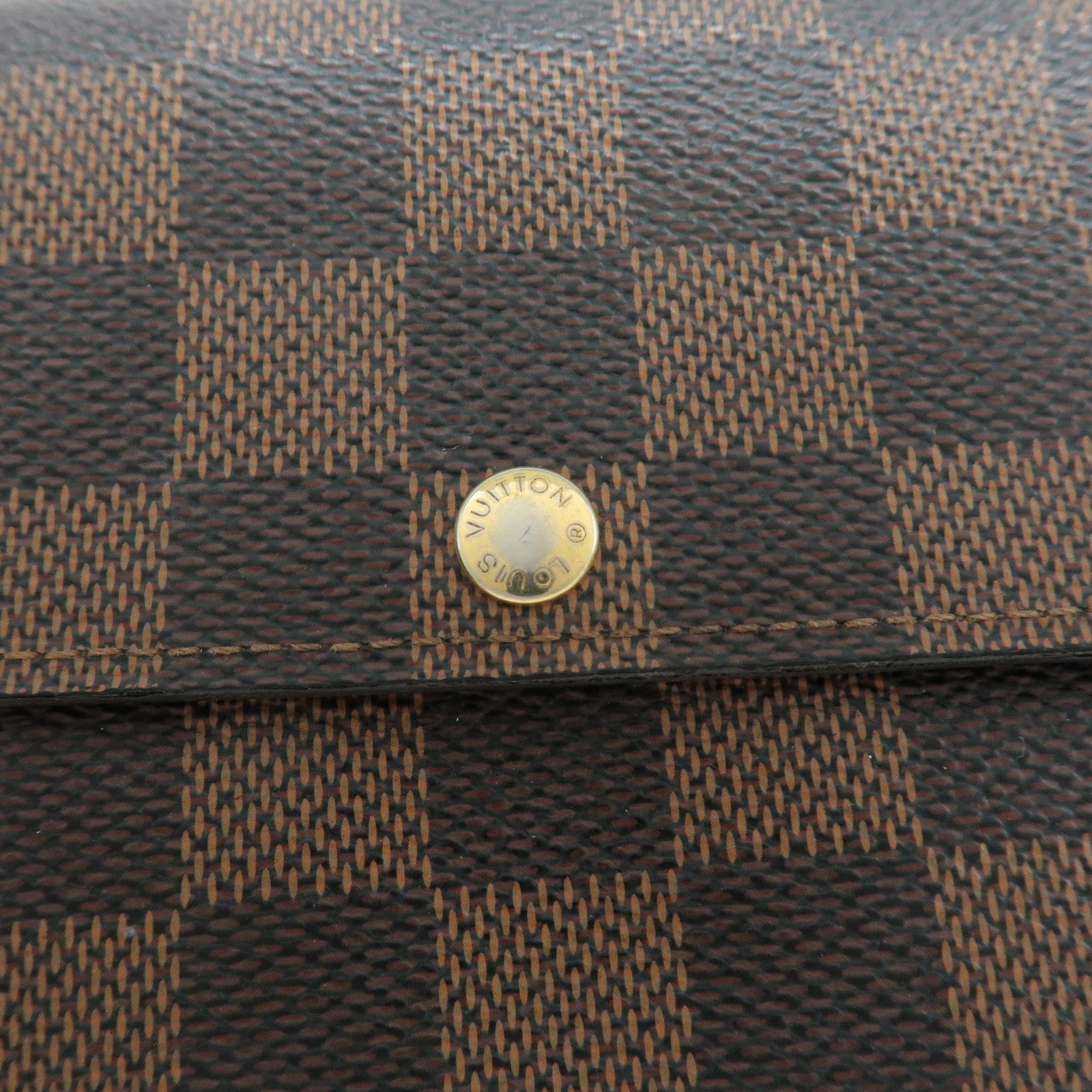 Louis Vuitton Damier Set of 2 Long Wallet N61734 Used