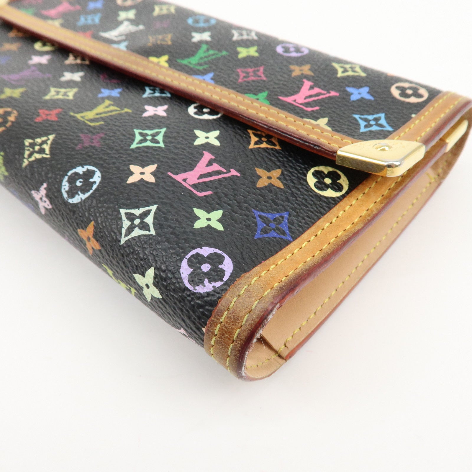 Louis Vuitton Multicolor Porte Trezor International Wallet M92658 Used