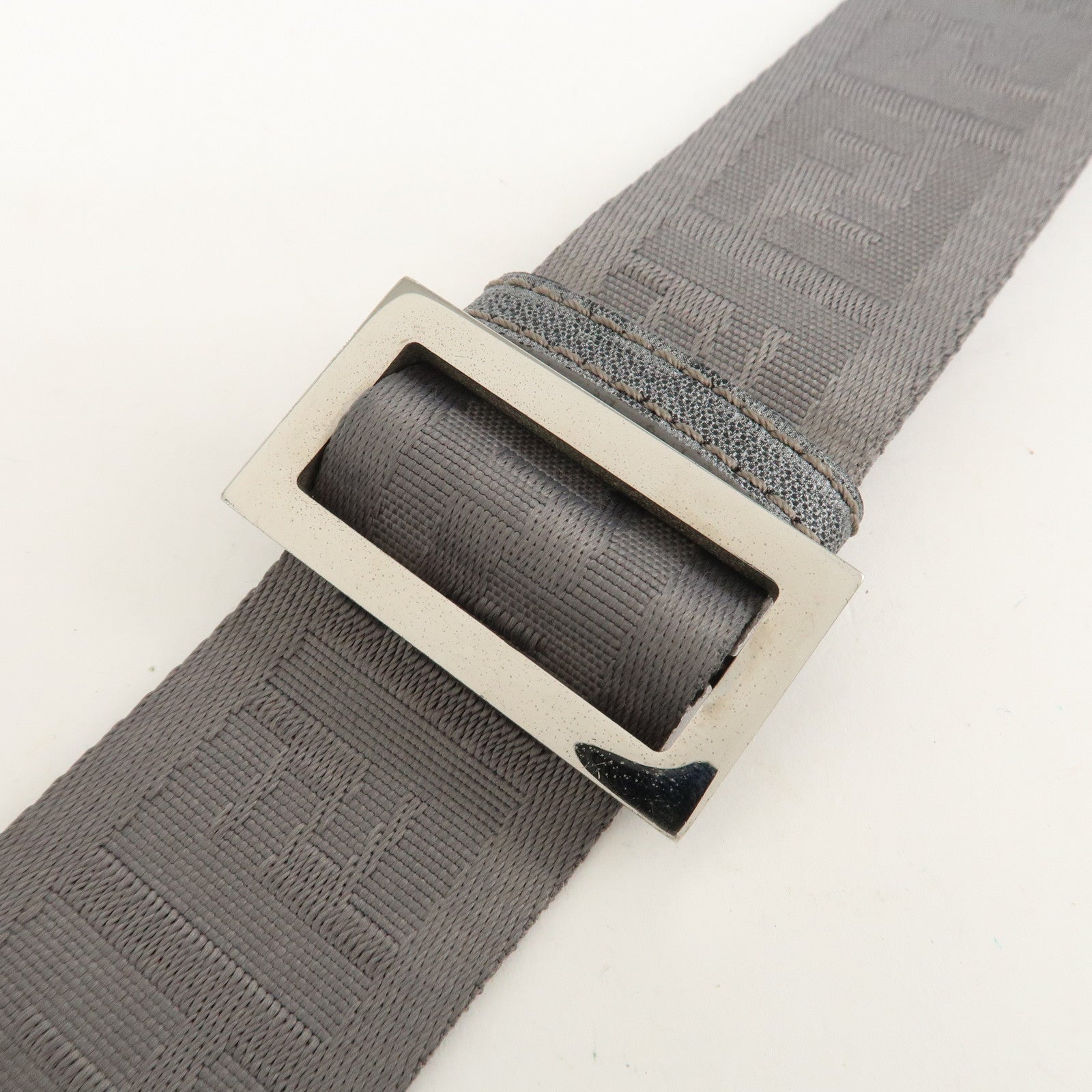 FENDI Zucca PVC Crossbody Bag Shoulder Bag Gray 7VA247 Used