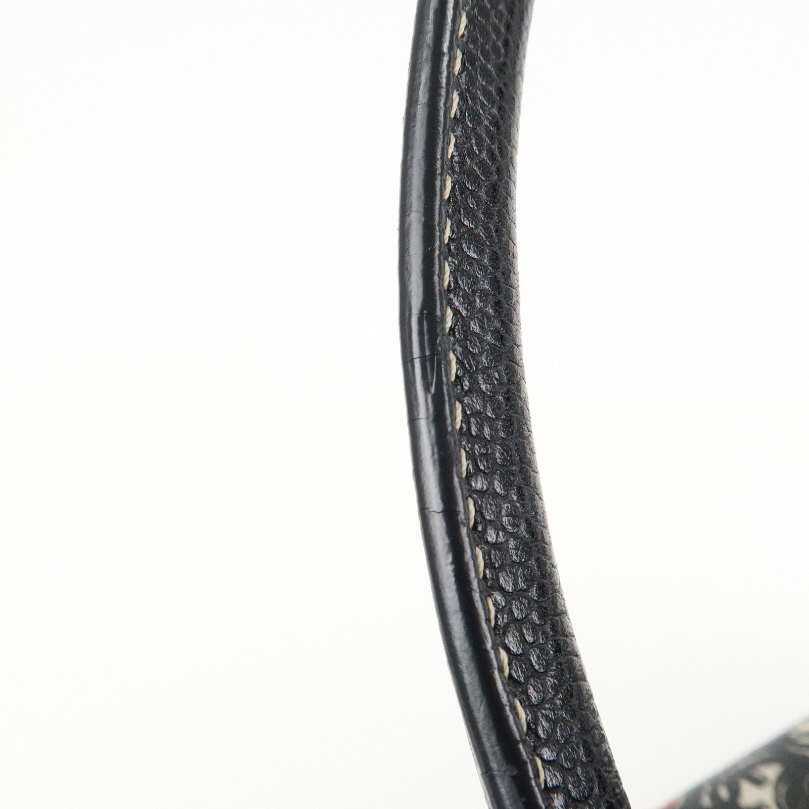 CHANEL COCO Travel PVC Leather Boston Bag Black Silver HDW Used