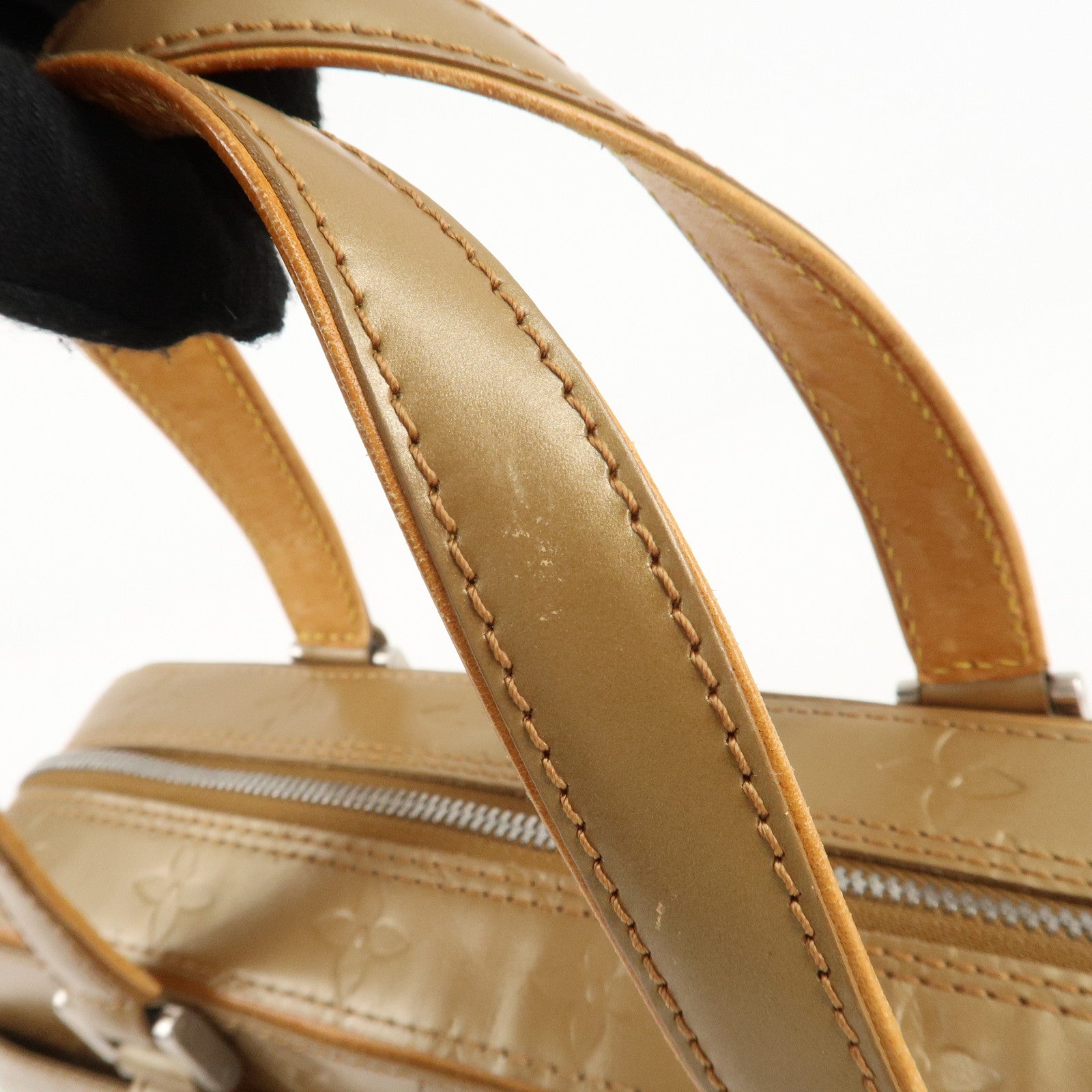 Louis Vuitton Monogram Matte Shelton Hand Bag Ambre M55177 Used