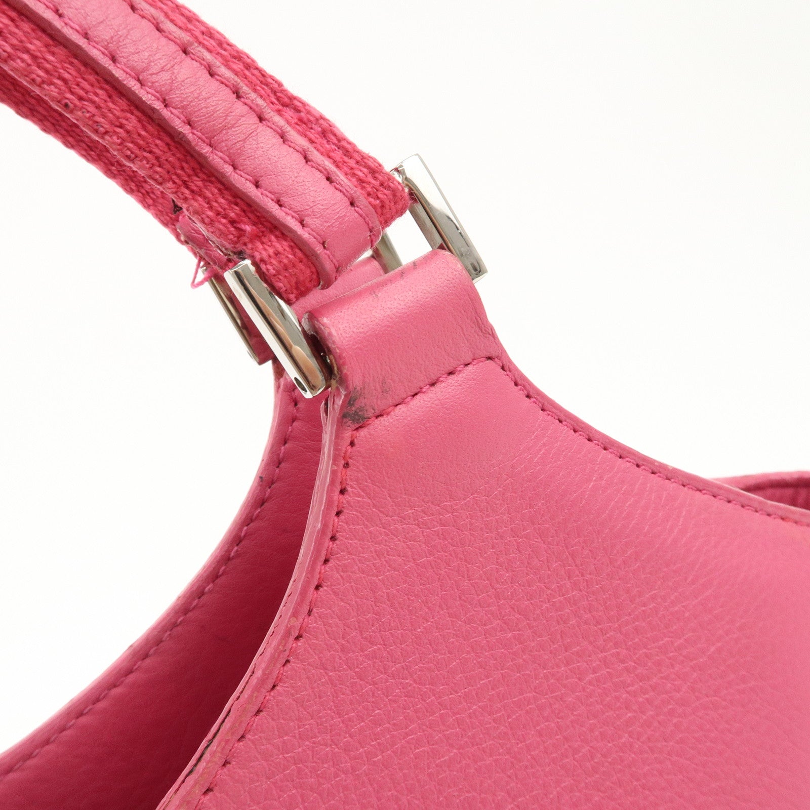 Christian Dior Street Chic Trotter Canvas Leather Tote Bag Used