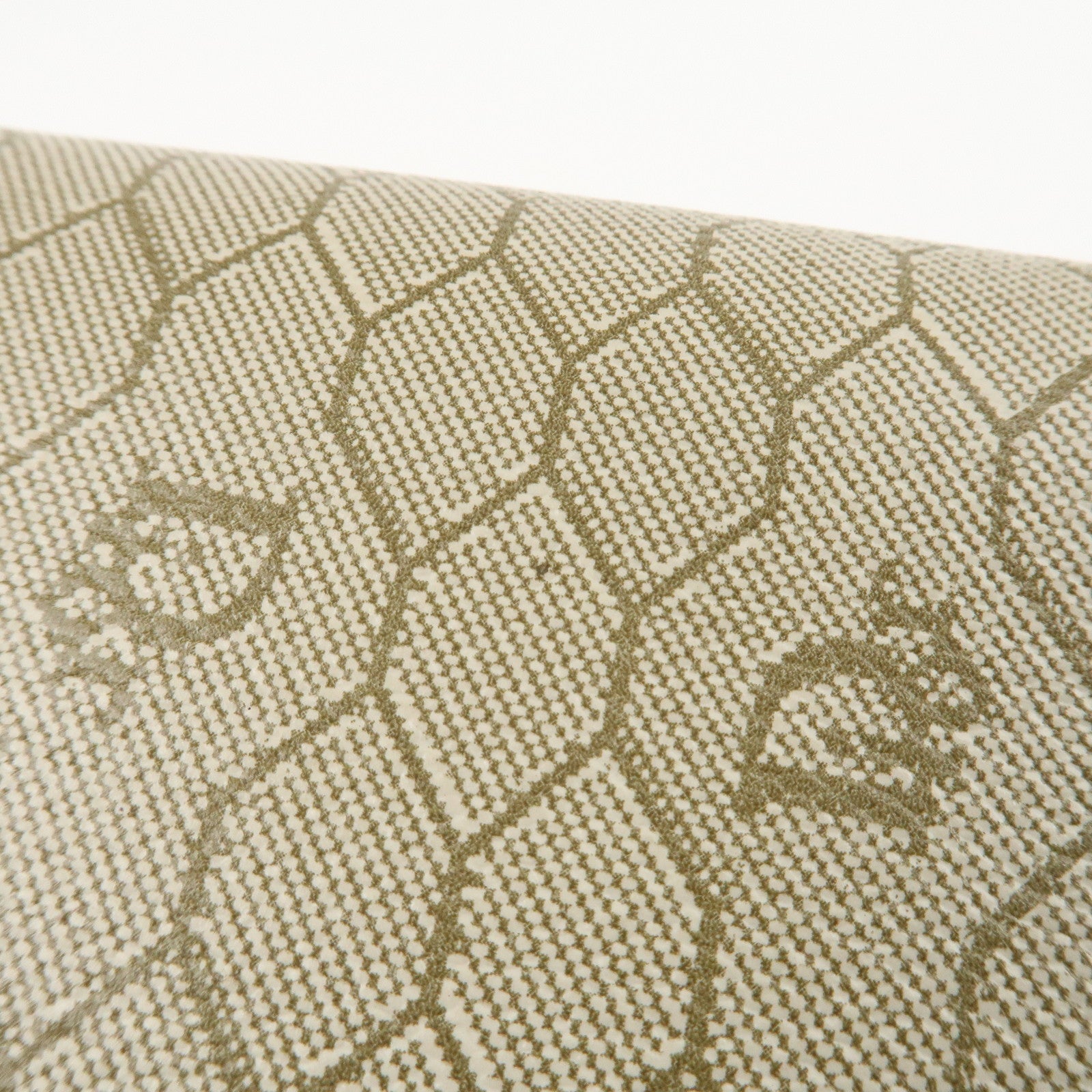 Christian Dior Honeycomb PVC Leather Chain Shoulder Bag Ivory Used