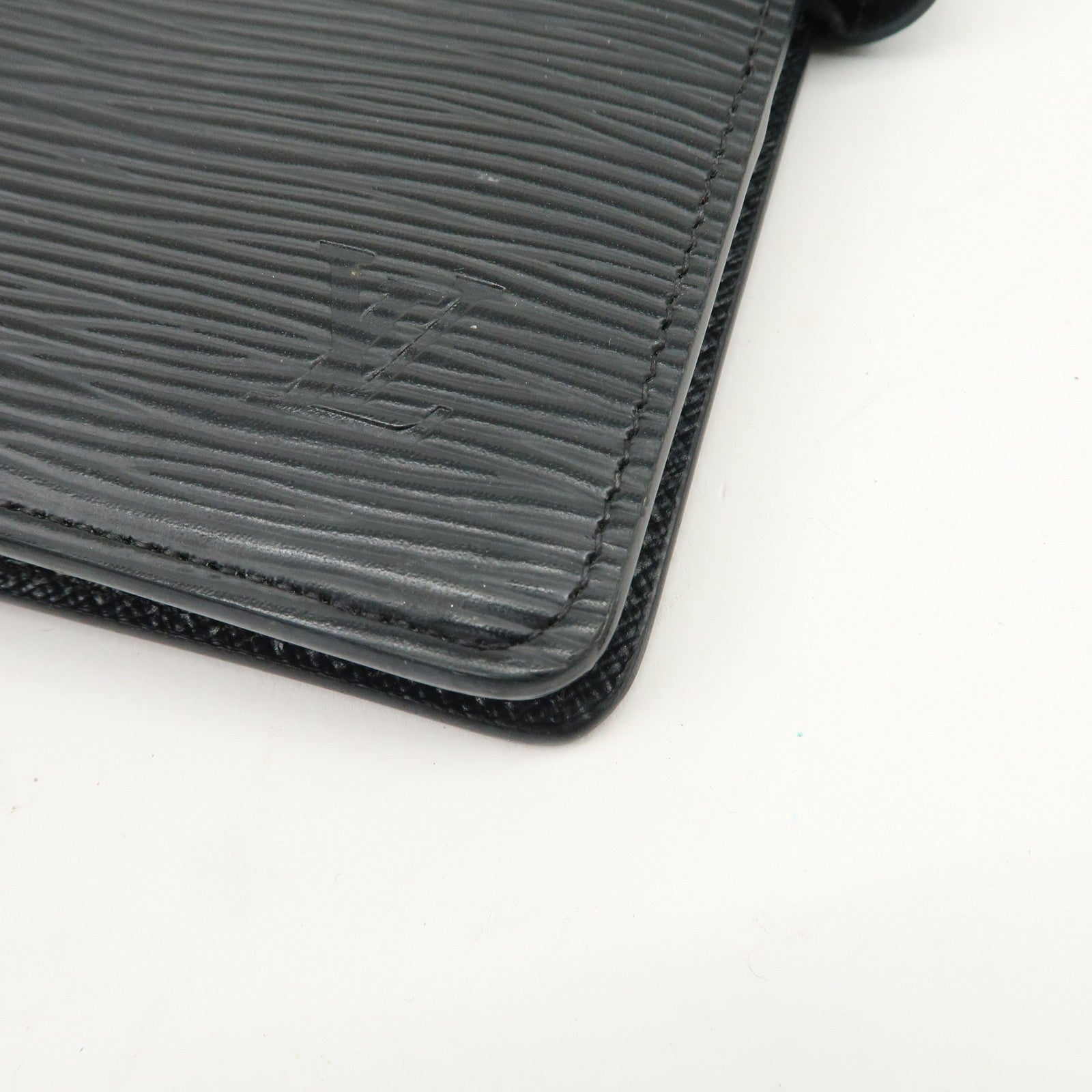 Louis Vuitton Epi Agenda MM Planner Cover Noir Black R20202 Used