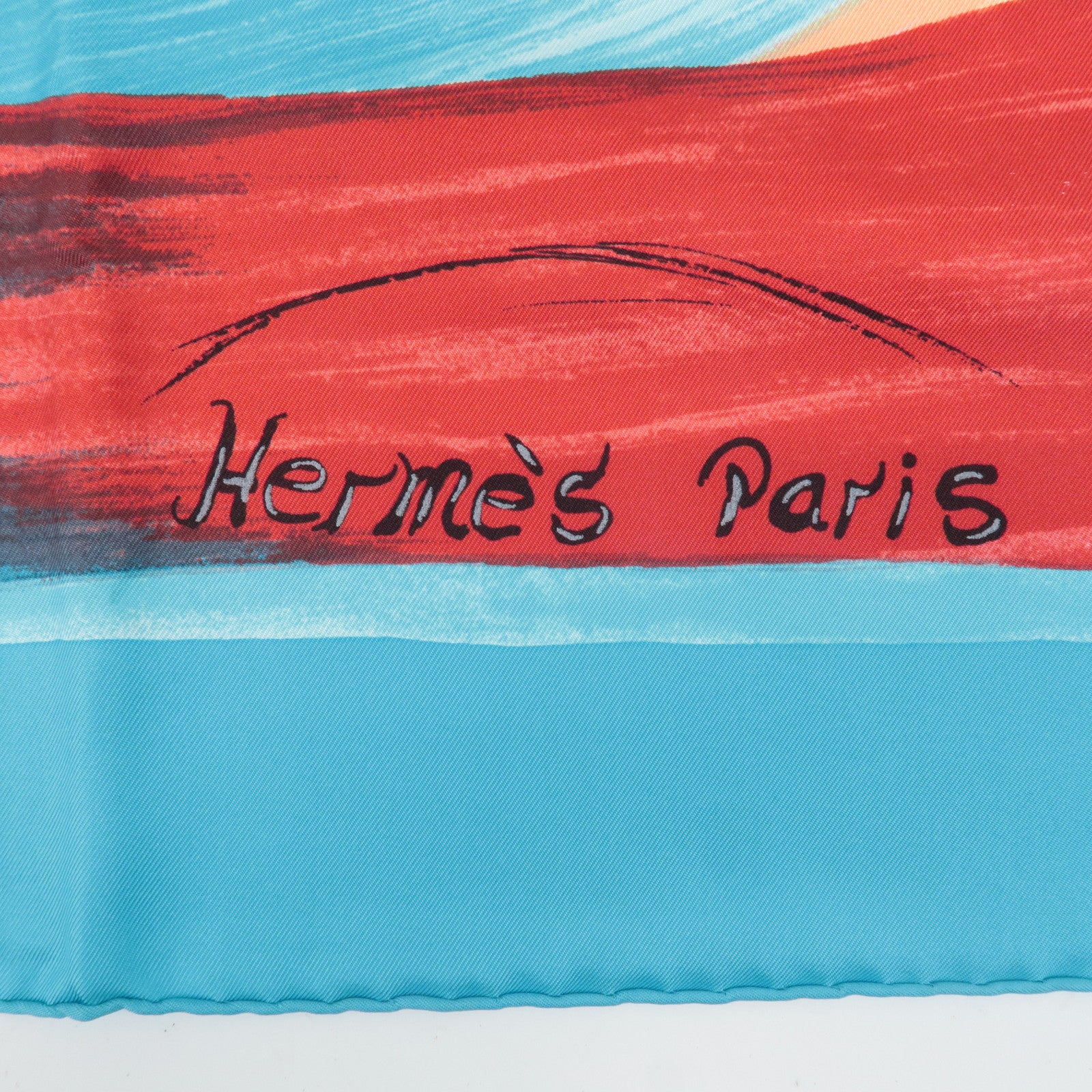 HERMES Carre 90 Silk 100% Scarf Smiles in Third Millenary Used