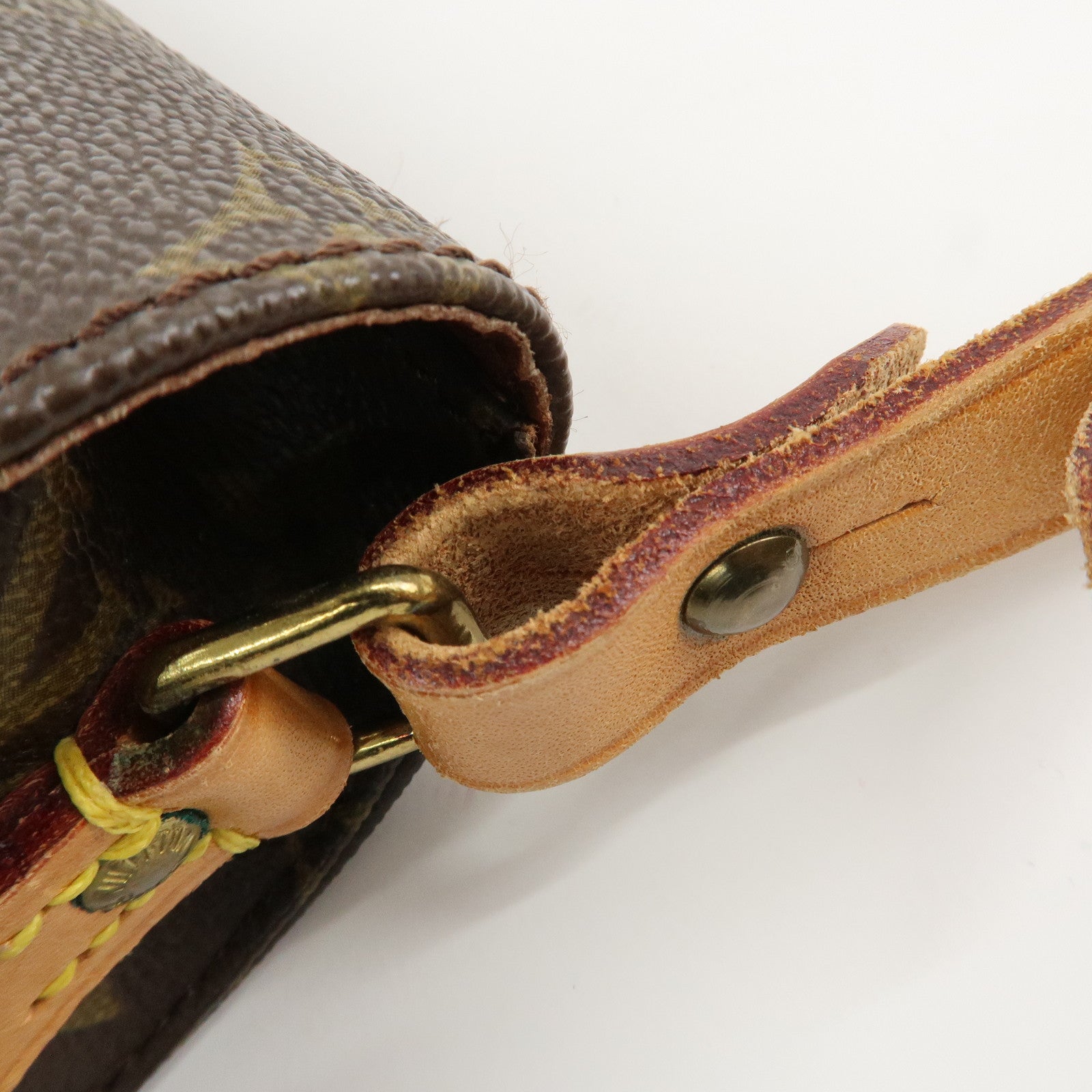 Louis Vuitton Monogram Mini Cartouchiere Shoulder Bag M51254 Used