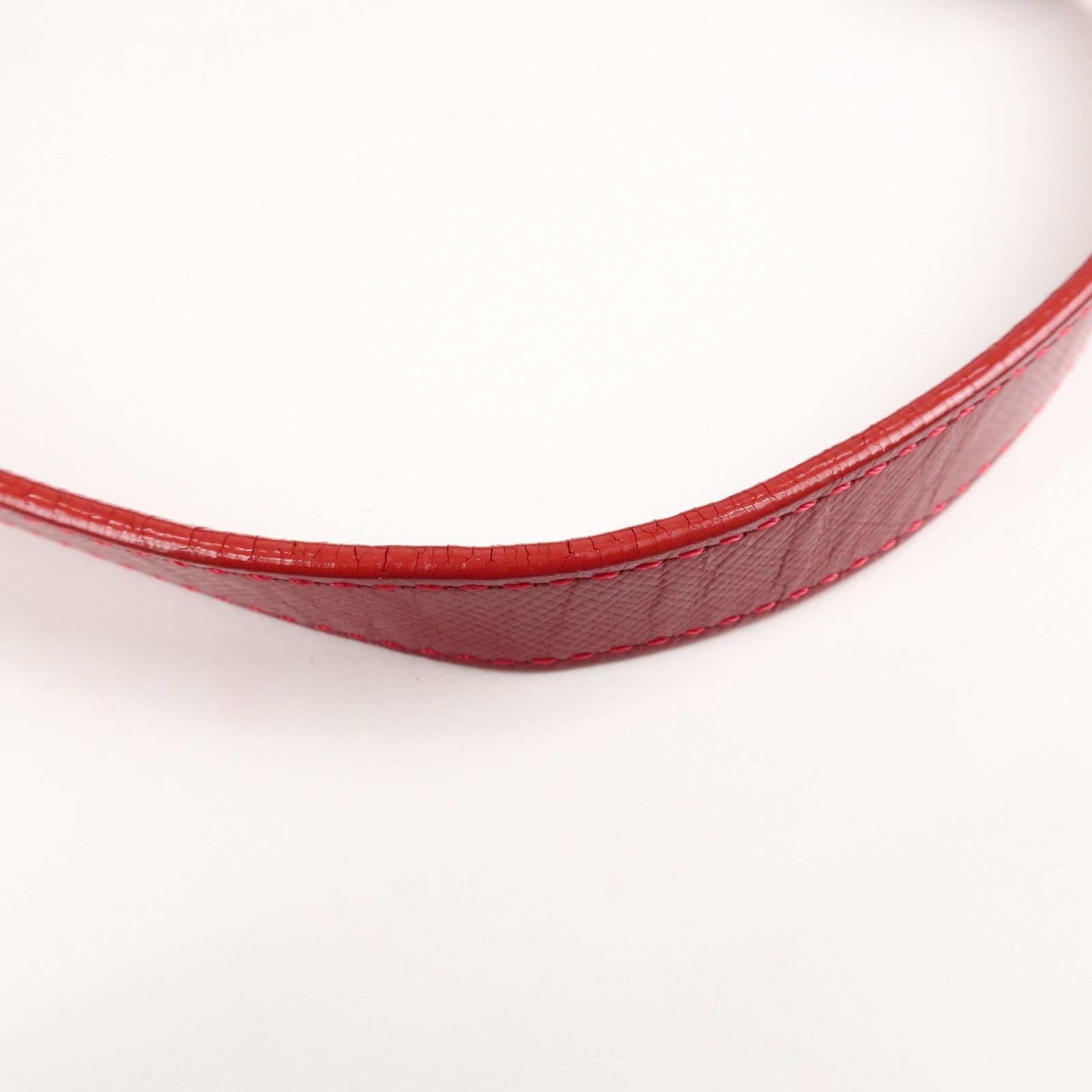 BURBERRY Nova Plaid Canvas Leather Shoulder Bag Hand Bag Red Used