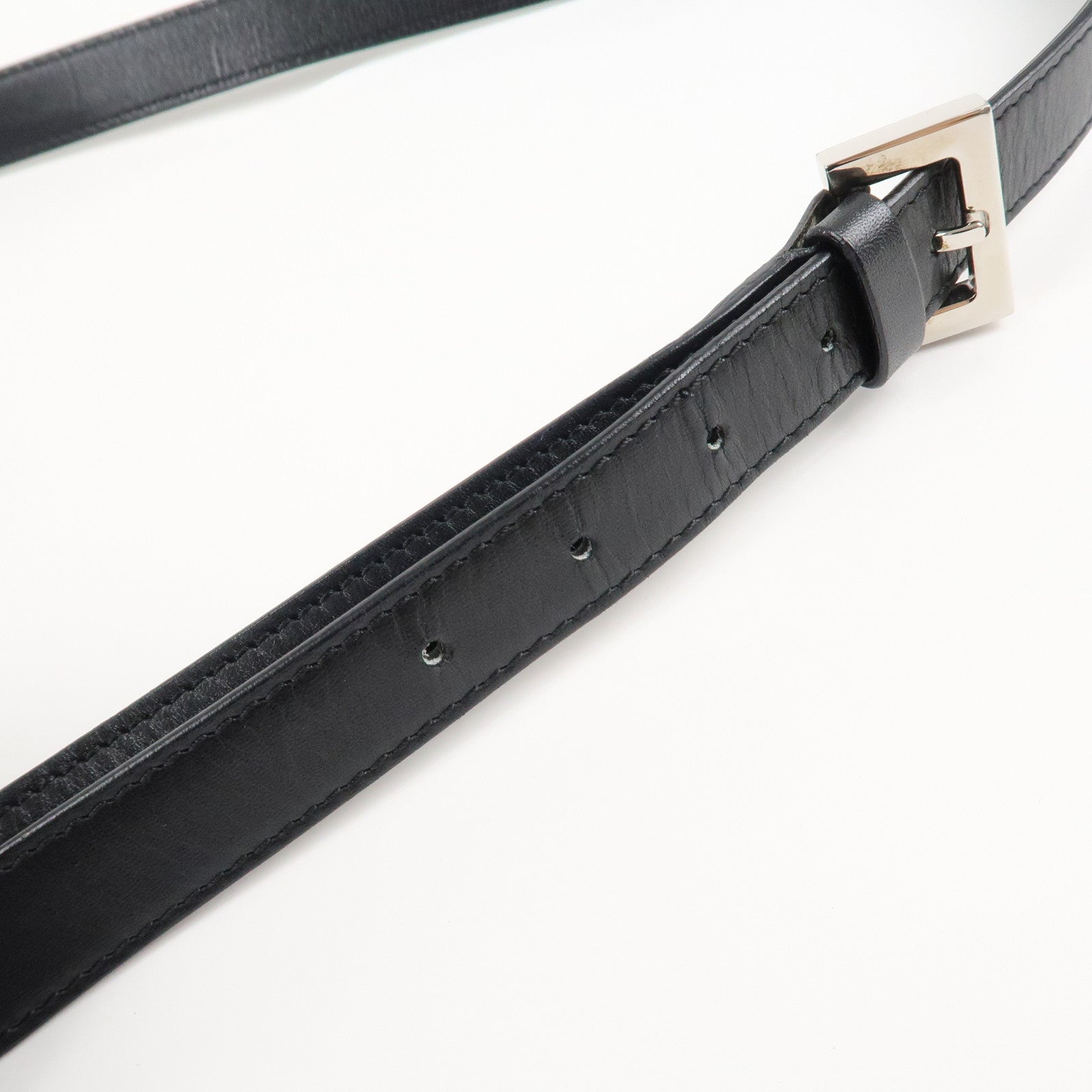 BVLGARI Logo Mania Canvas Leather B-Zero 1 Shoulder Bag Black Used