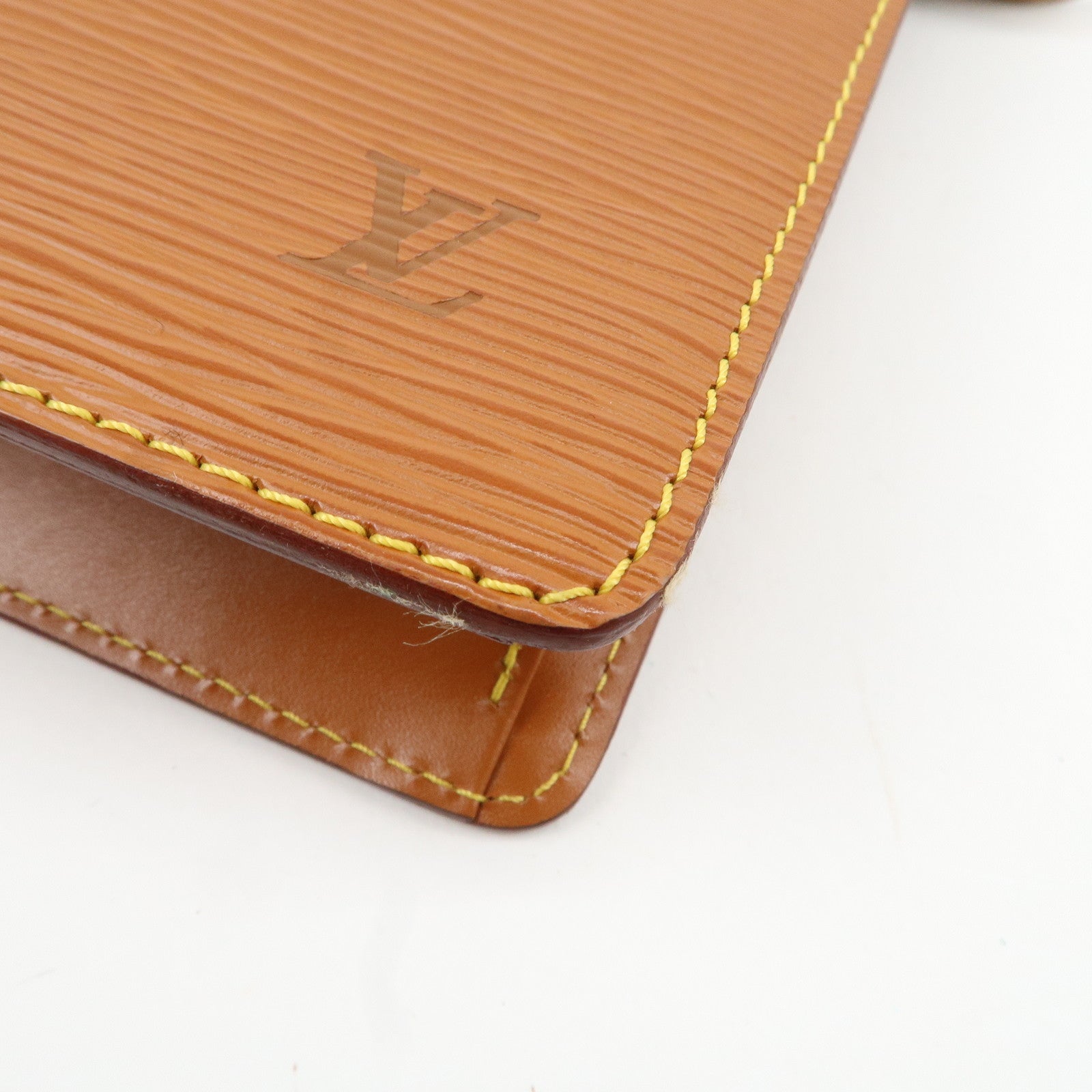 Louis Vuitton Epi Pochette Homme Clutch Bag Zipang Gold M52528 Used