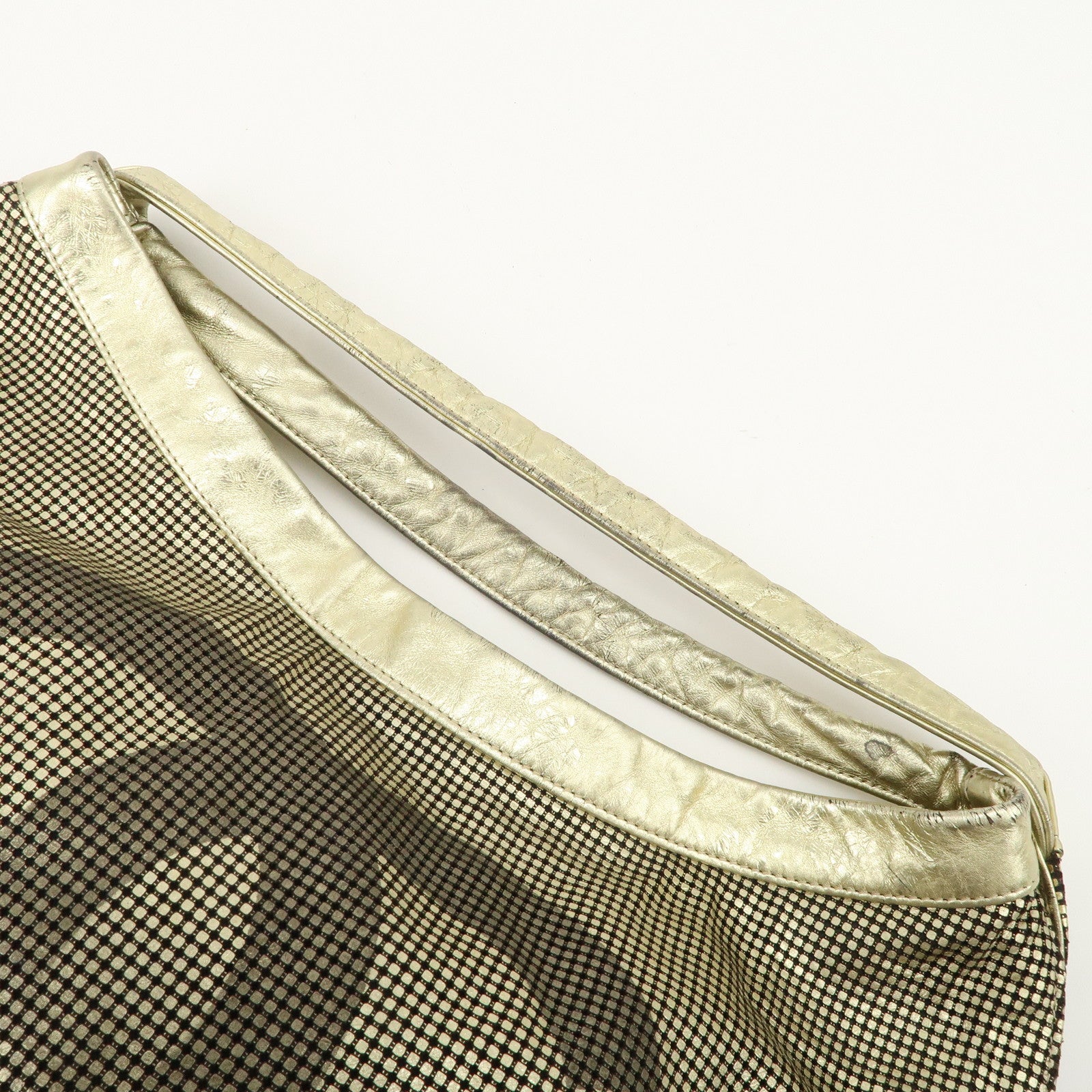 CHANEL COCO Mark Leather Big Gradation Shoulder Bag Used