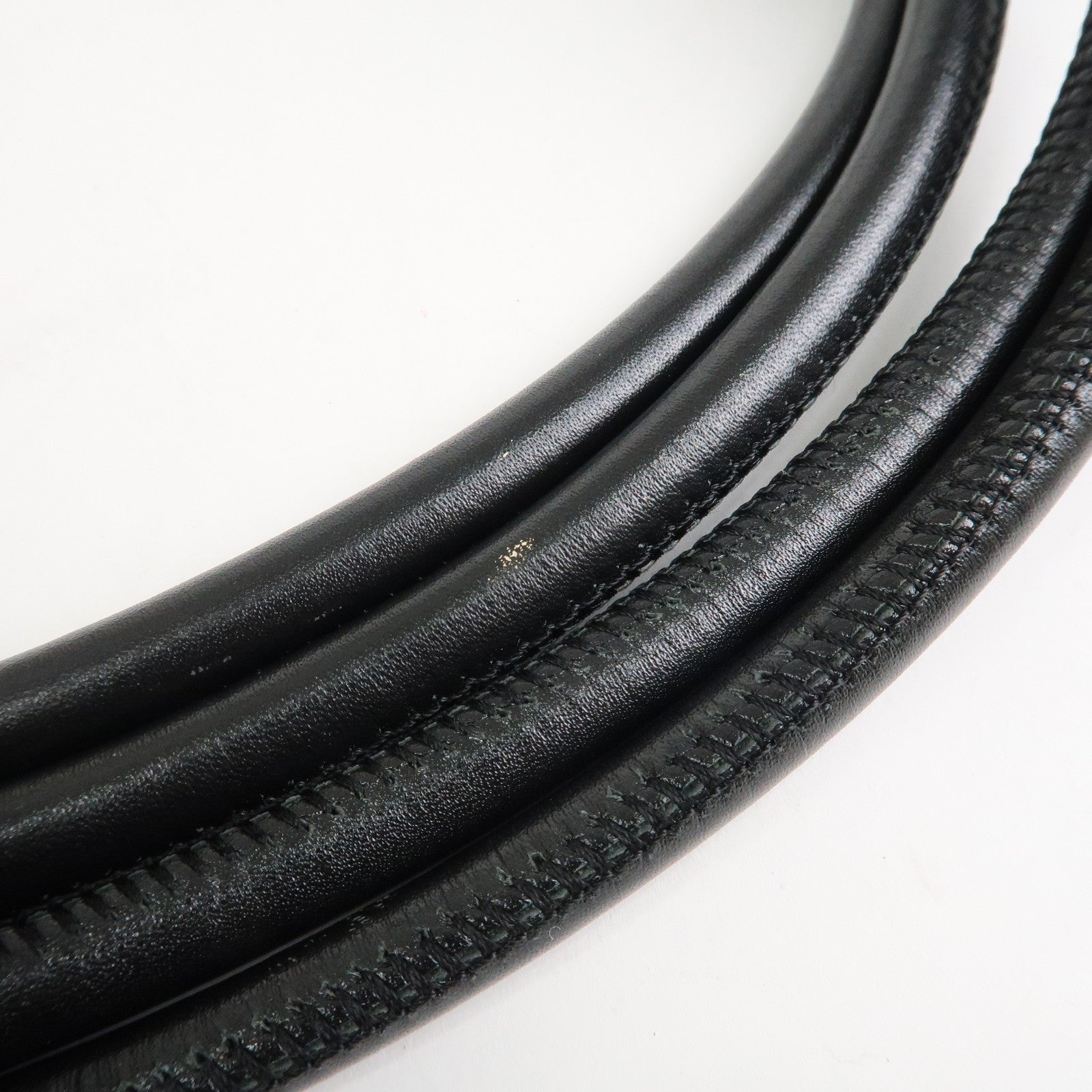 CHANEL Cambon Line Lamb Skin Bowling Bag Hand Bag Beige A25171 Used