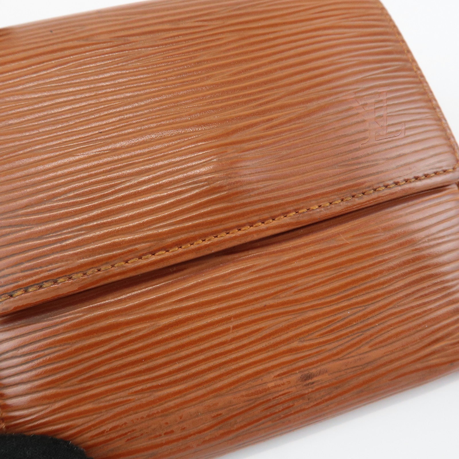 Louis Vuitton Set of 2 Epi Wallet Noir Kenya Brown M63642 M63483 Used