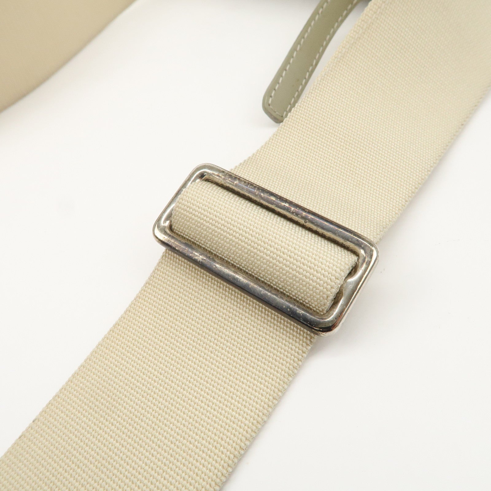 CHANEL New Travel Line Nylon Jacquard Leather Shoulder Bag Used