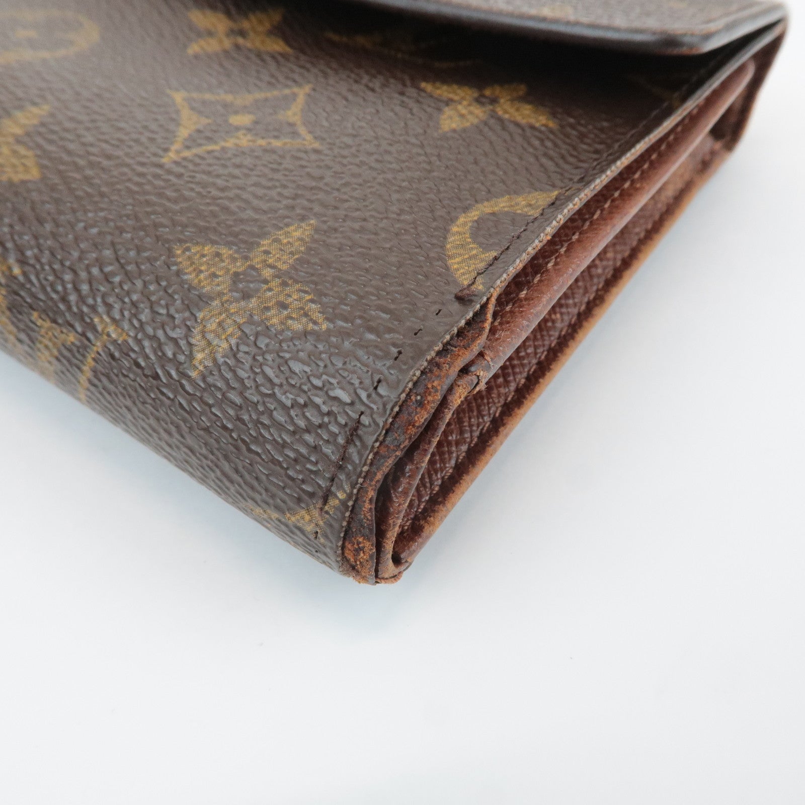 Louis Vuitton Monogram Porte Tresor Etui Papiers Wallet M61202 Used