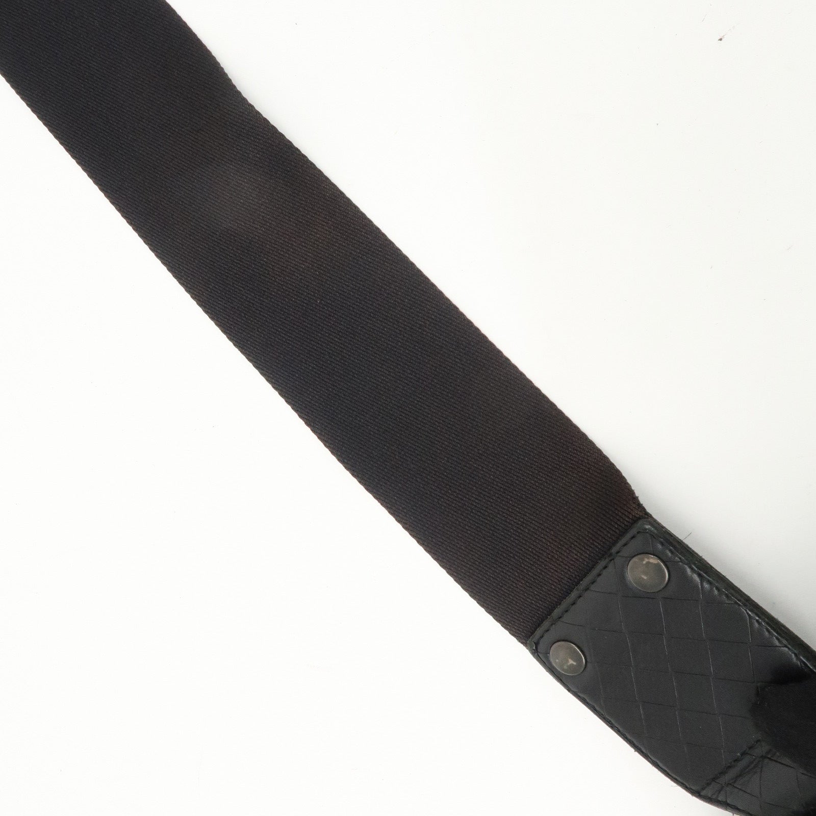 BOTTEGA VENETA Intrecciato Mirage Leather Shoulder Bag Black Used