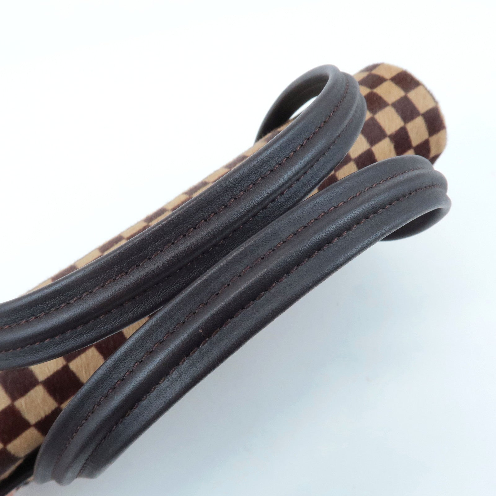 Louis Vuitton Damier Sauvage Lion Hand Bag Beige Brown M92131 Used