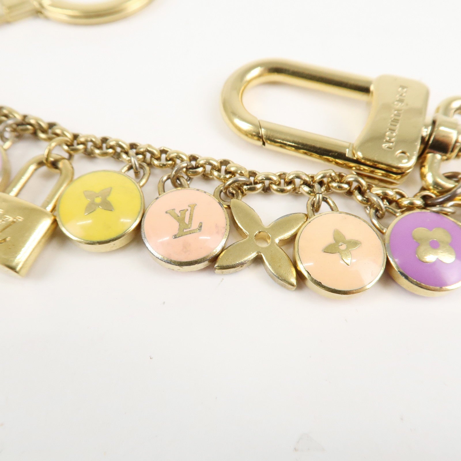 Louis Vuitton Porte Cles Chaine Pastille Bag Charm M65380 Used