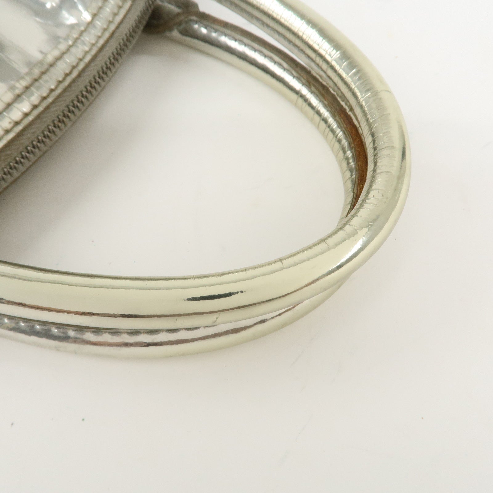Louis Vuitton Monogram Miroir Lock It Hand Bag Silver M95449 Used