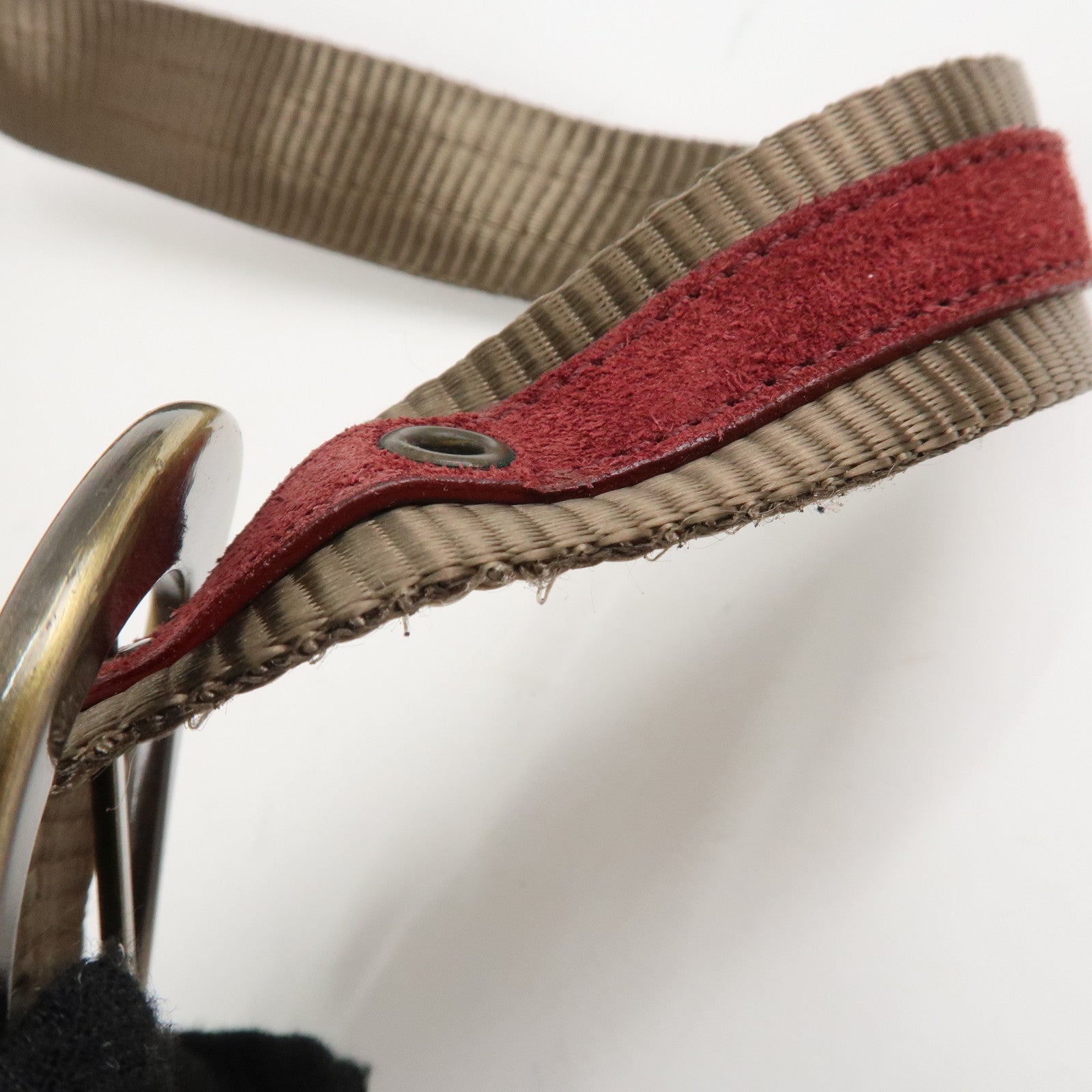 Christian Dior Trotter Canvas Patent Leather Suede Shoulder Bag Used