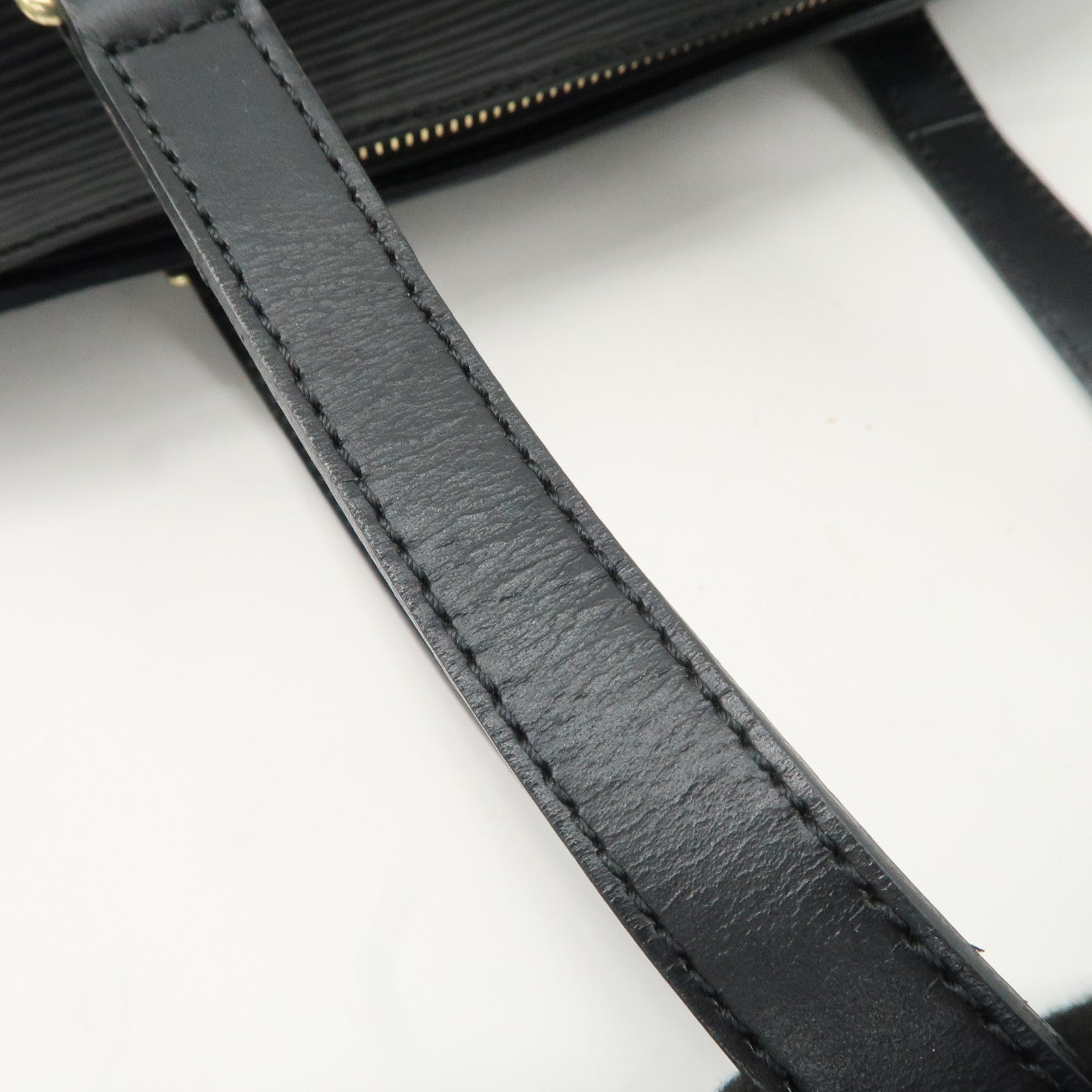 Louis Vuitton Epi Soufflot & Pouch Hand Bag Noir Black M52862 Used