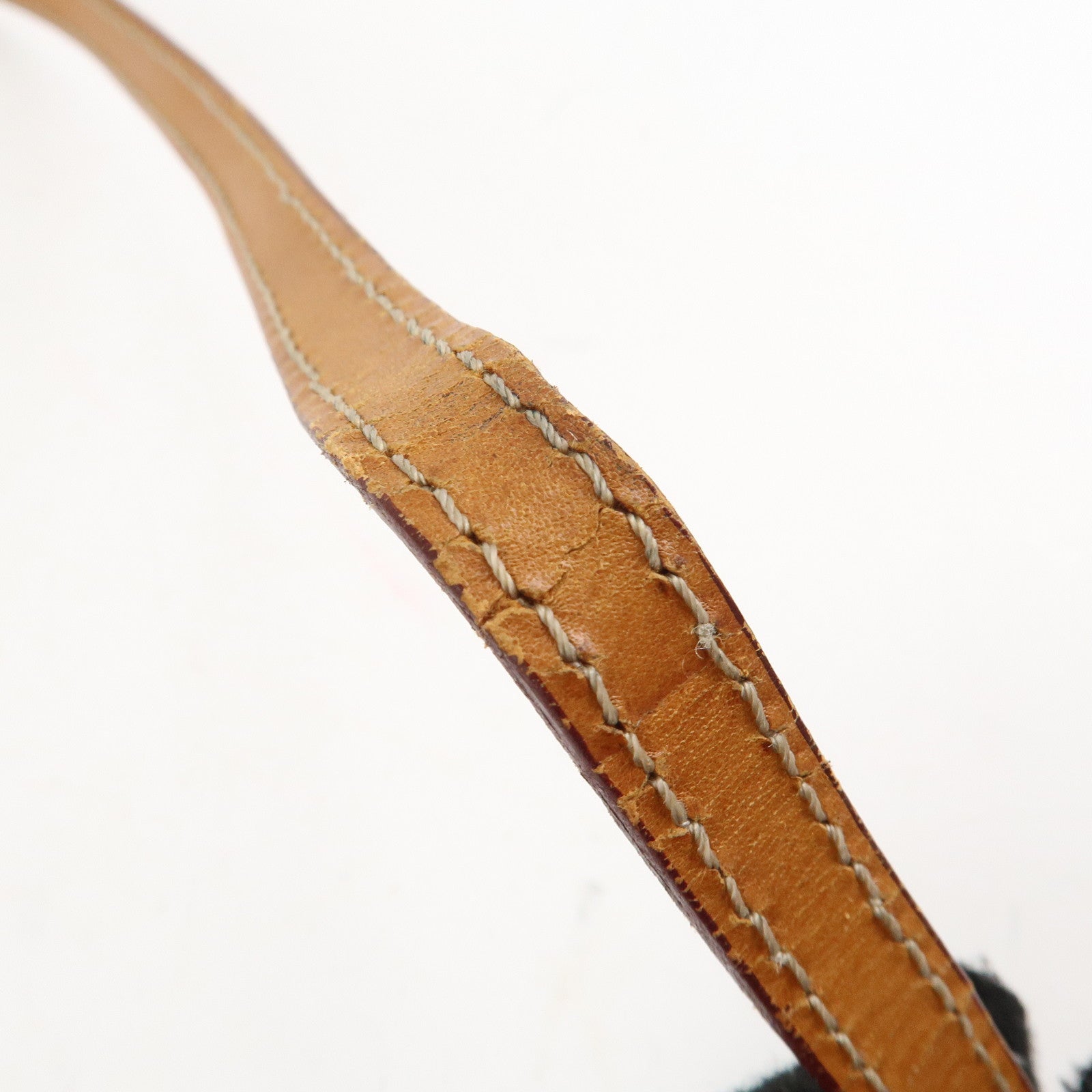 CELINE Macadam PVC Leather Shoulder Bag Hand Bag Brown Used