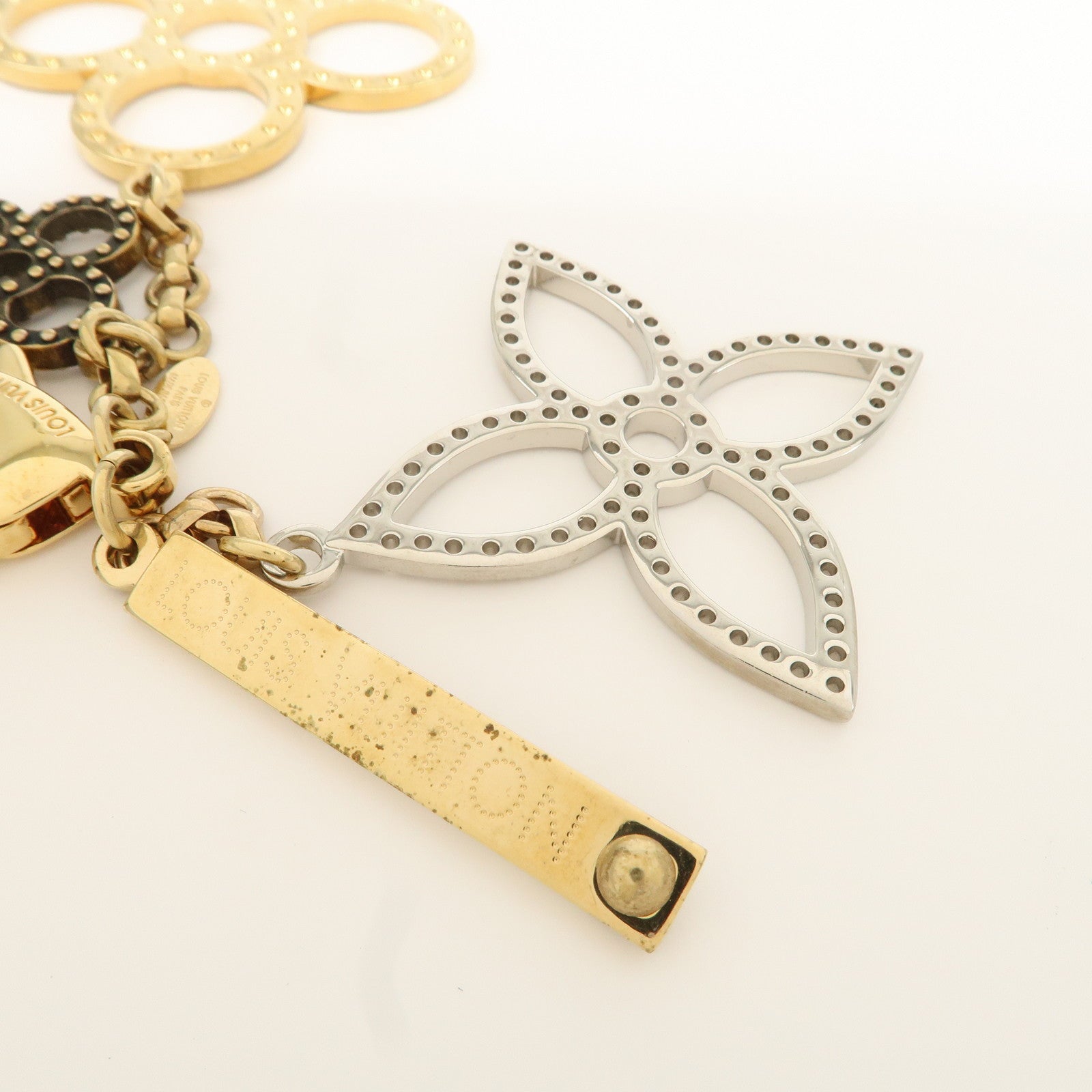 Louis Vuitton Bijoux Sac Tapage Bag Charm Gold Silver M65090 Used