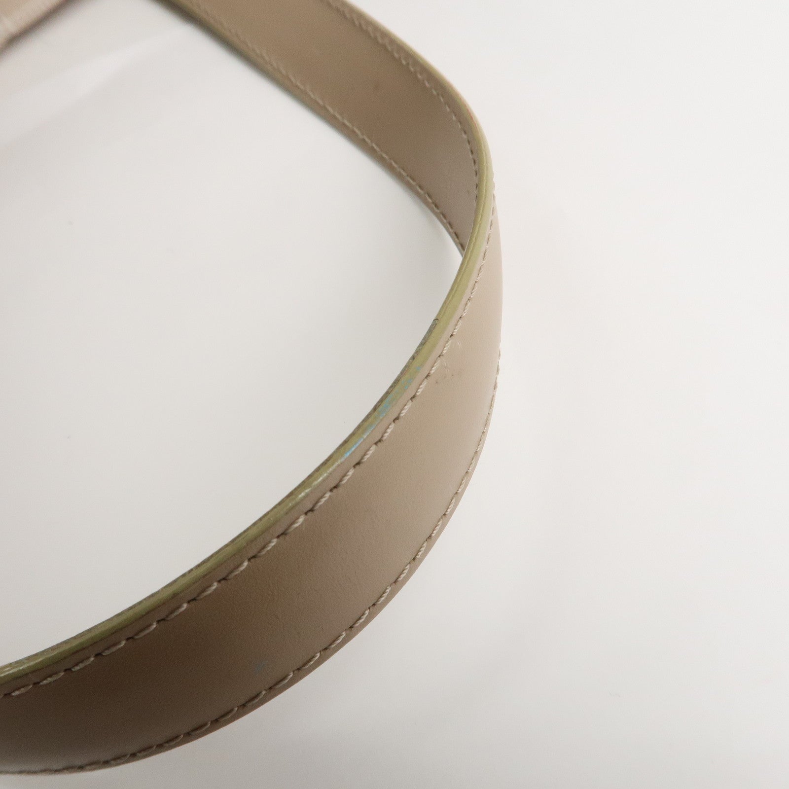 CHANEL New Travel Line Nylon Jacquard Leather Tote Bag MM Beige A15991 Used