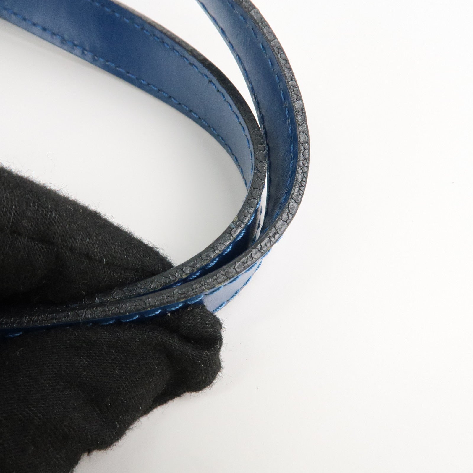 Louis Vuitton Epi Soufflot Shoulder Bag Hand Bag Blue M52225 Used