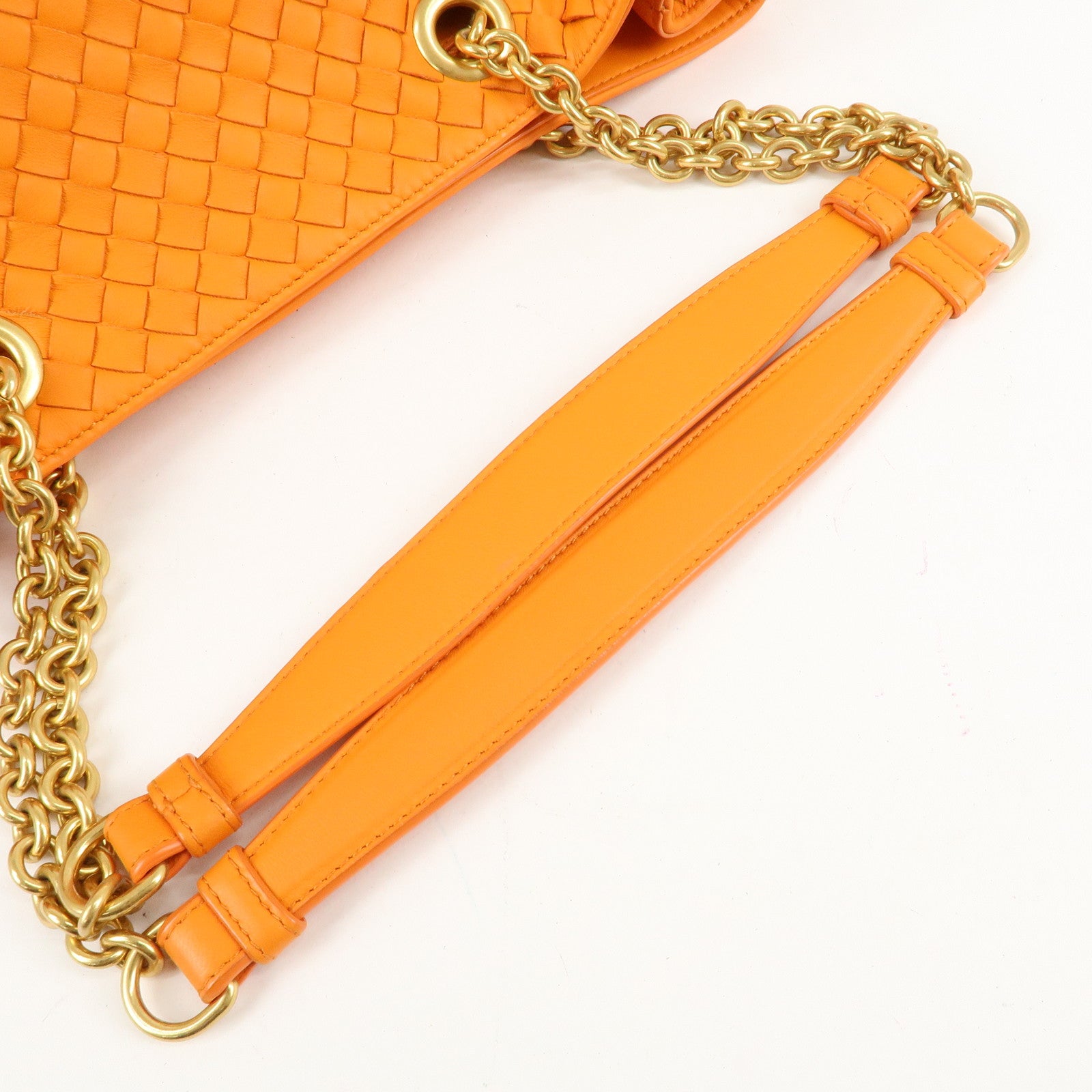 BOTTEGA VENTA Intrecciato Leather Shoulder Bag Hand Bag 428052 Used