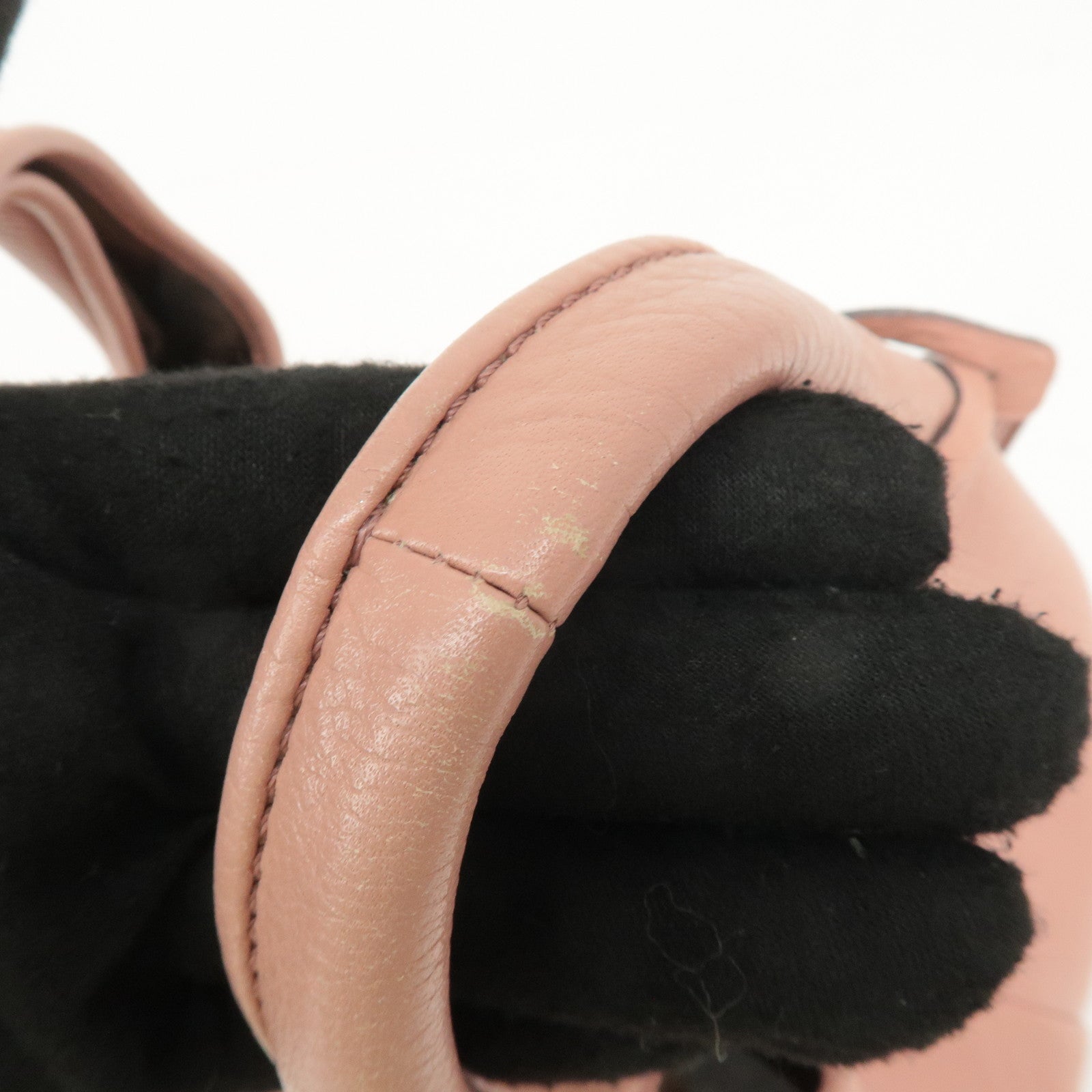 LOEWE Leather Karie PM Hand Bag Pink 10903 Used