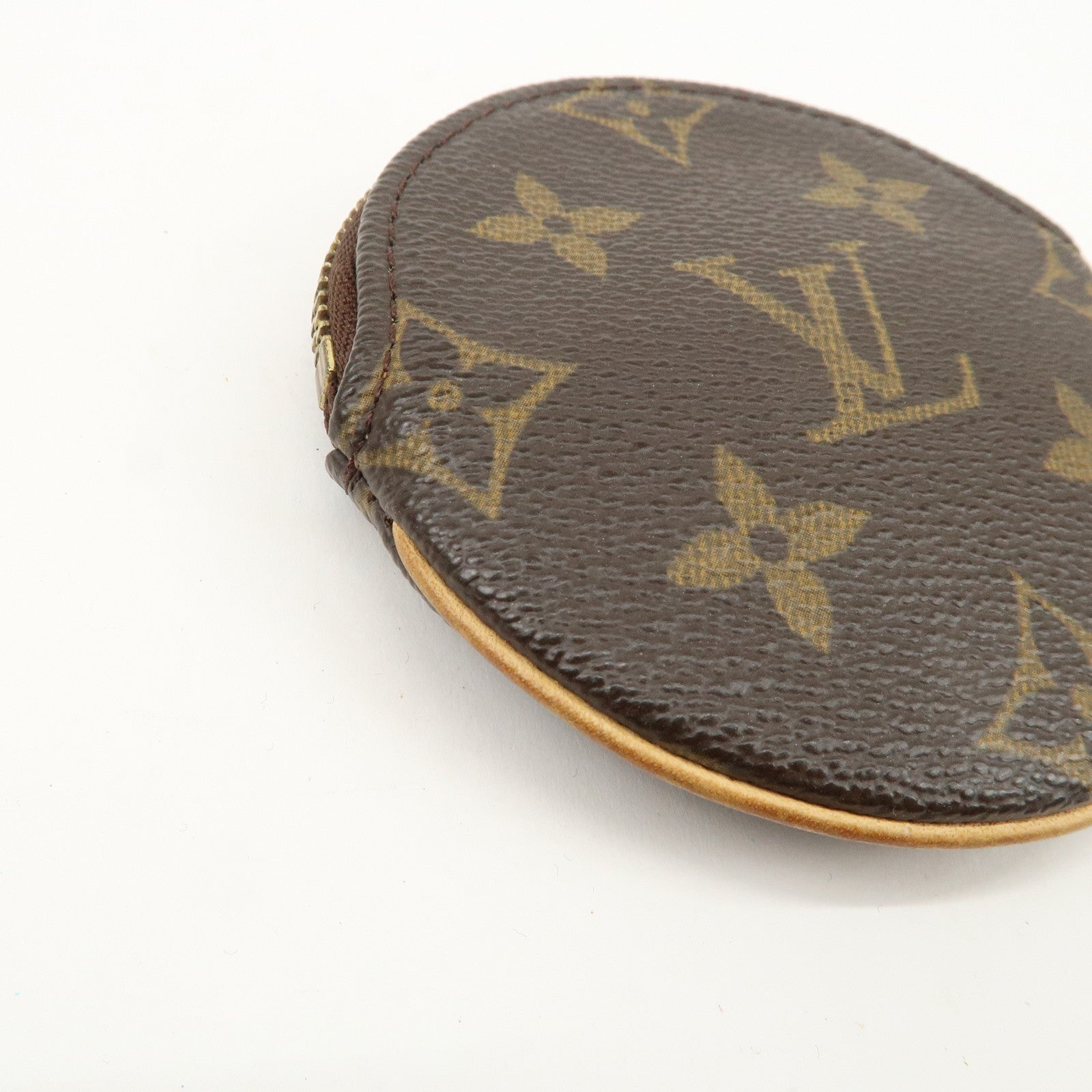 Louis Vuitton Monogram Porte Monnaie Rond Coin Case M61926 Used