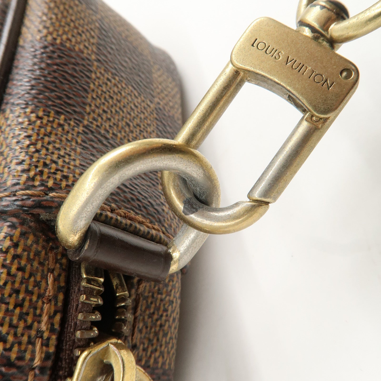 Louis Vuitton Damier Pochette Billets Macao Clutch Bag N61739 Used