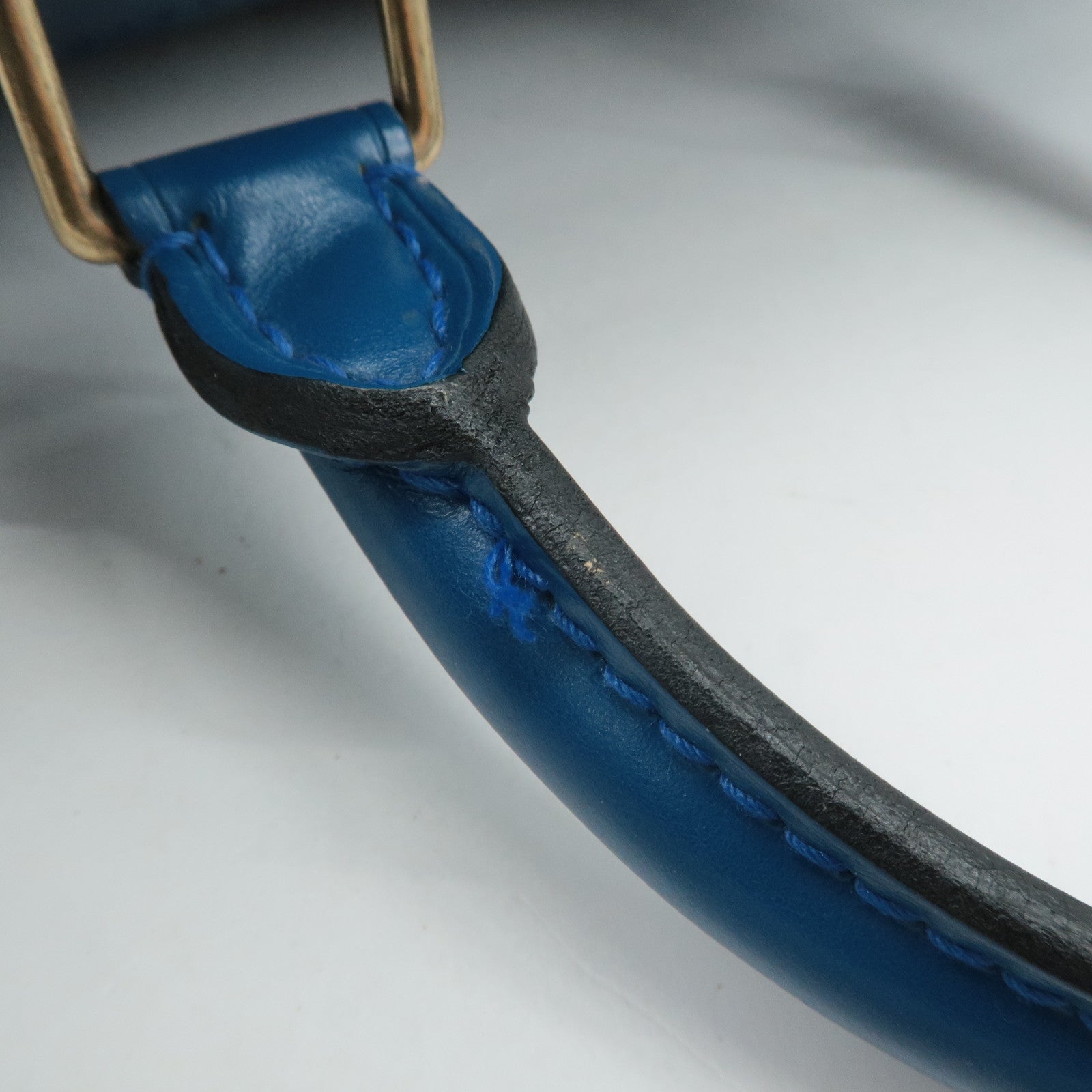 Louis Vuitton Epi Speedy 25 Hand Bag Boston Bag Blue M43015 Used