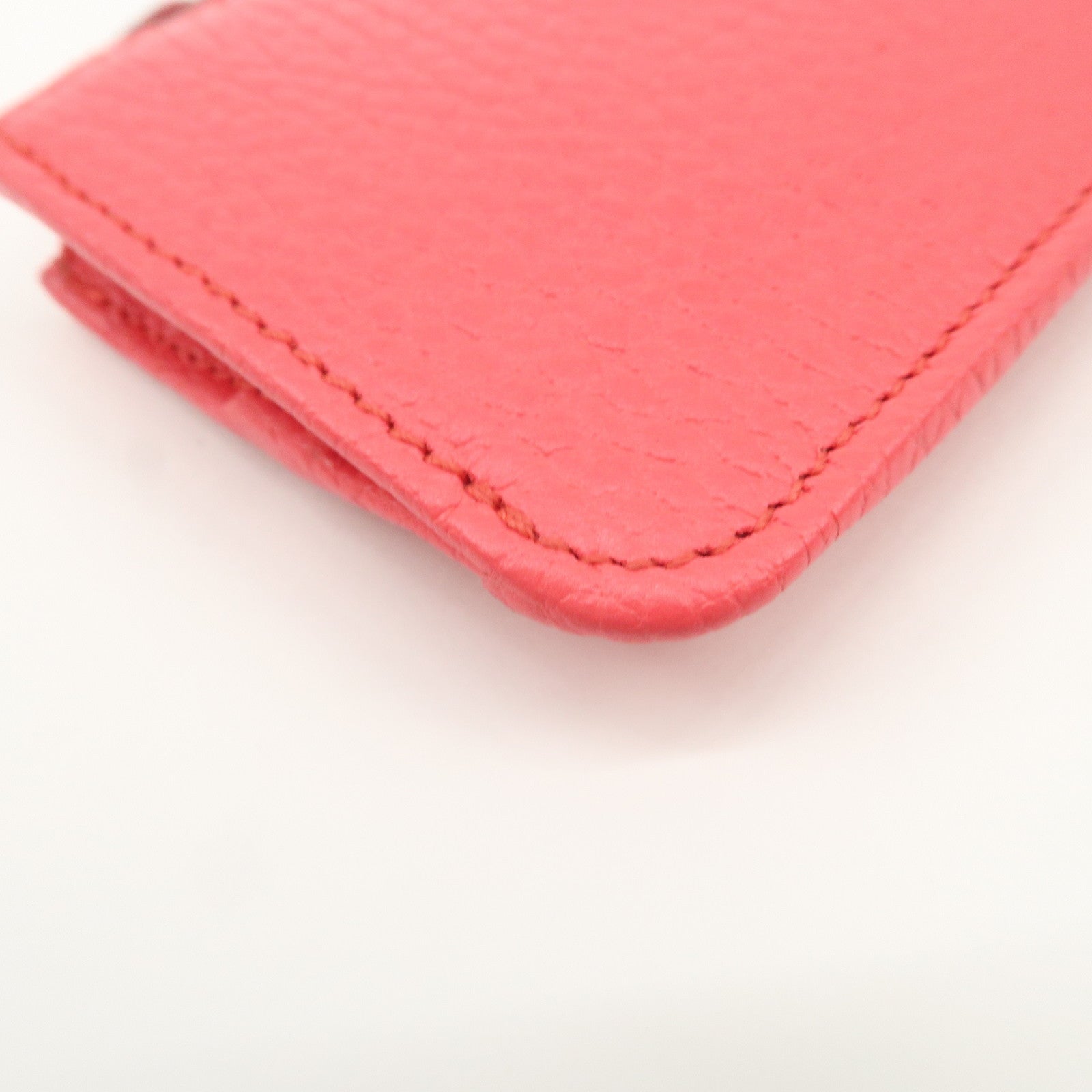 GUCCI GG Marmont Leather Card Case Coin Case Pink 701070 Used