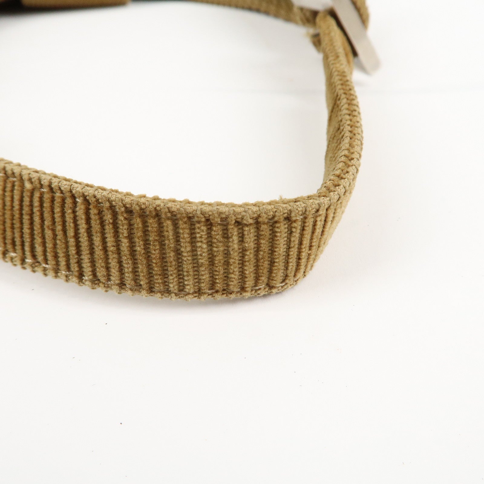 FENDI Corduroy Shoulder Bag 20686 Used