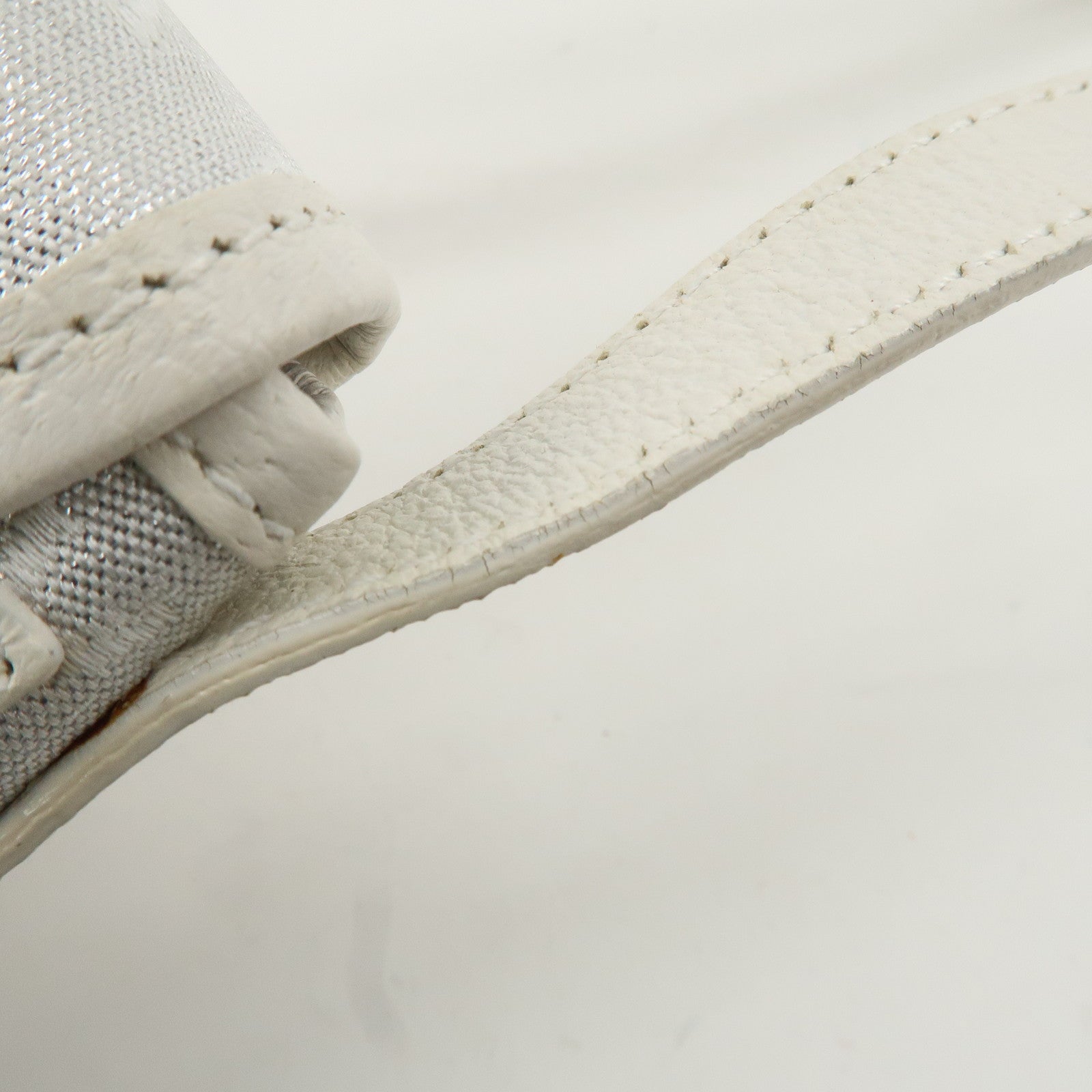 BVLGARI Logo Mania Mini Shoulder Bag Hand Bag Silver Used