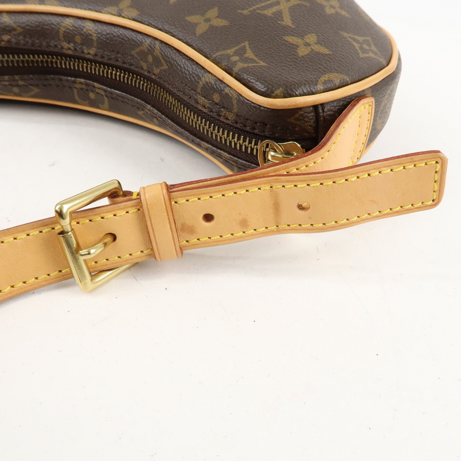 Louis Vuitton Monogram Pochette Croissant Shoulder Bag M51510 Used