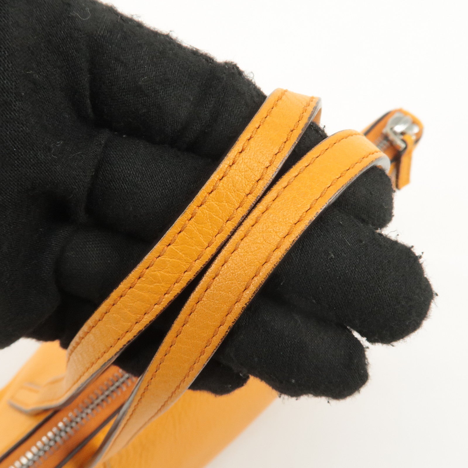 GUCCI Children SOHO Leather Tote Bag Hand Bag Orange 340618 Used