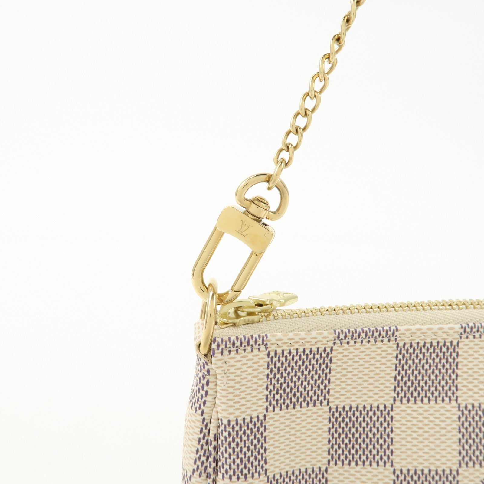 Louis Vuitton Damier Azur Mini Pochette Accessoires Pouch N58010 Used