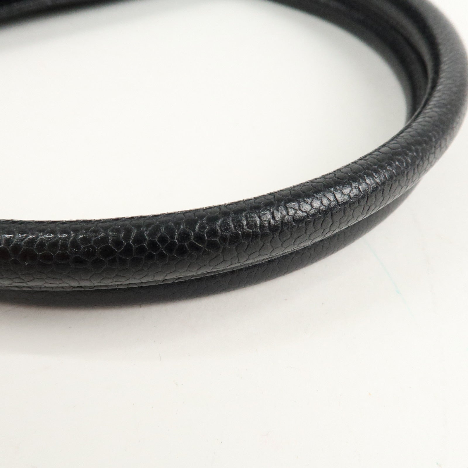 CHANEL Caviar Skin Matelasse Tote Bag Hand bag Black A01804 Used