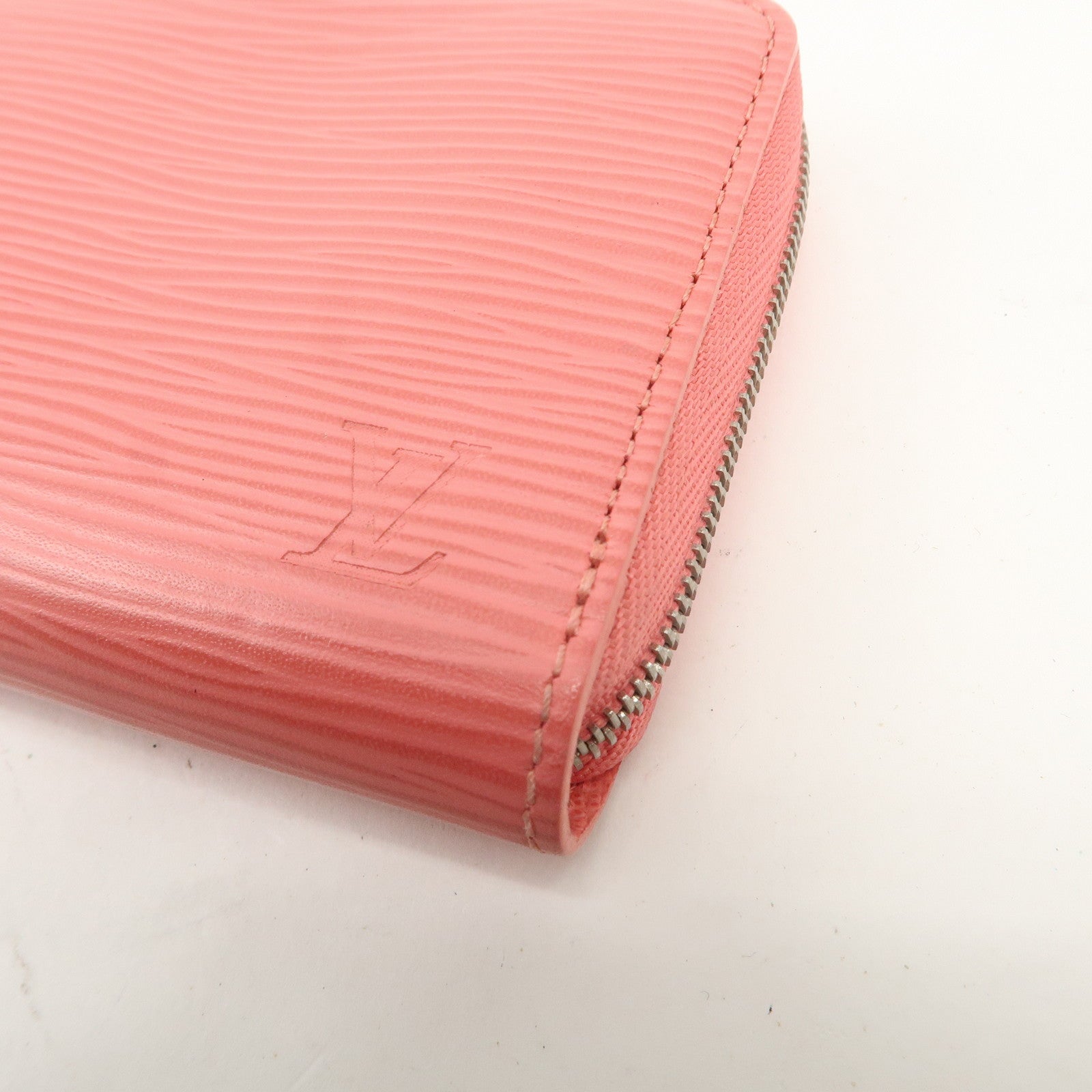 Louis Vuitton Epi Leather Zippy Coin Purse Corail M60593 Used