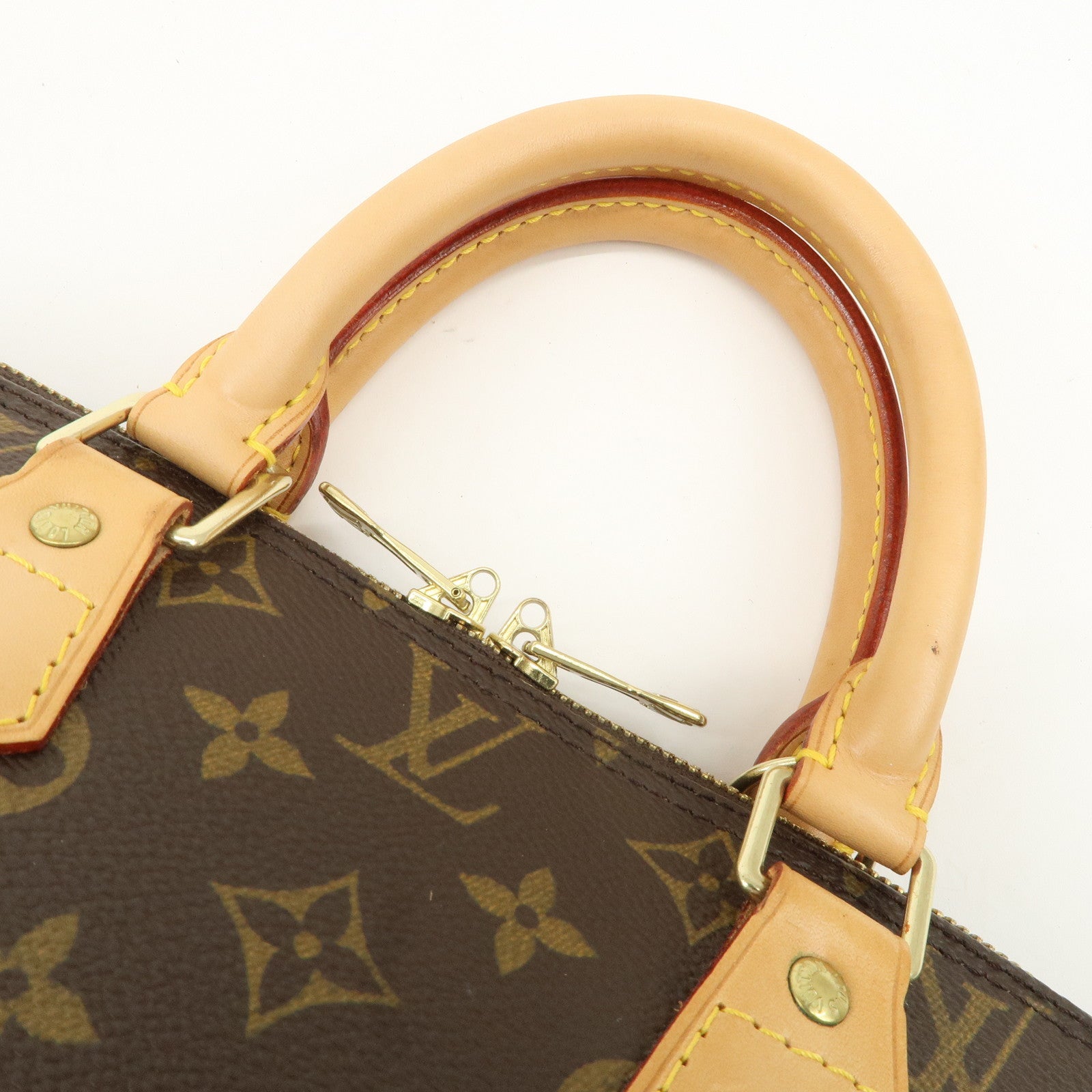 Louis Vuitton Monogram Alma Hand Bag Brown M51130 Used