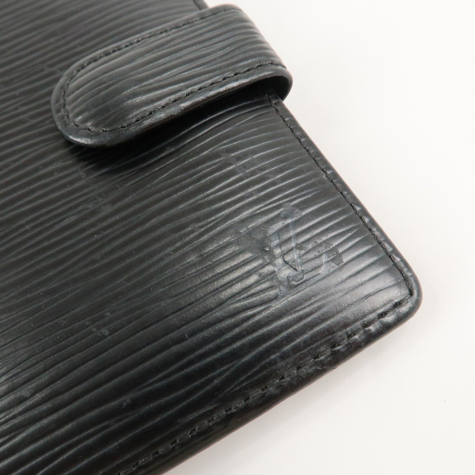 Louis Vuitton Epi Set of 2 Bi-fold Wallet Noir M63642 M63552 Used