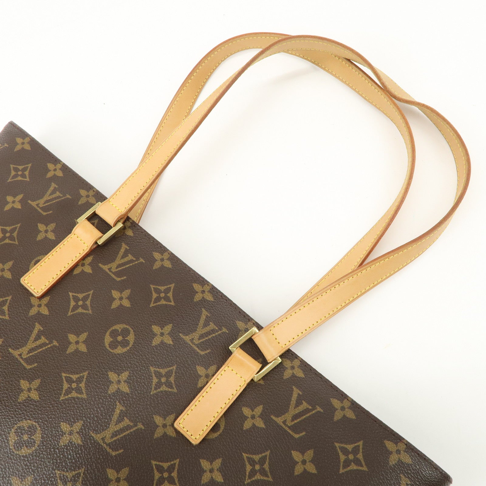 Louis Vuitton Monogram Luco Tote Bag Hand Bag Brown M51155 Used