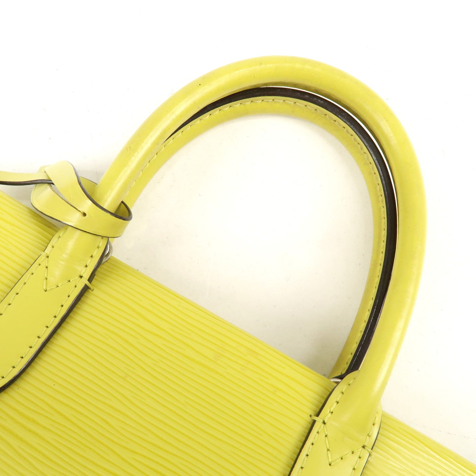 Louis Vuitton Epi Marly BB 2Way Bag Hand Bag Pistache M94617 Used