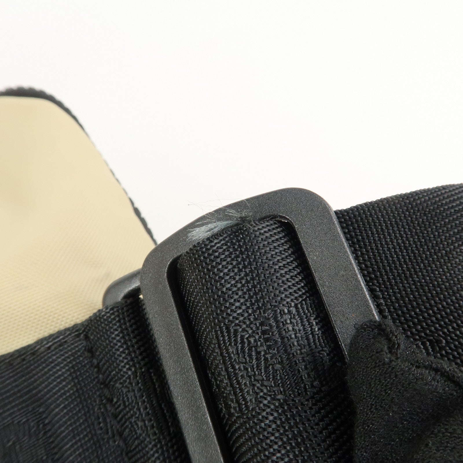 CHANEL Chanel Sport Nylon Boston Bag Beige Black A19977 Used