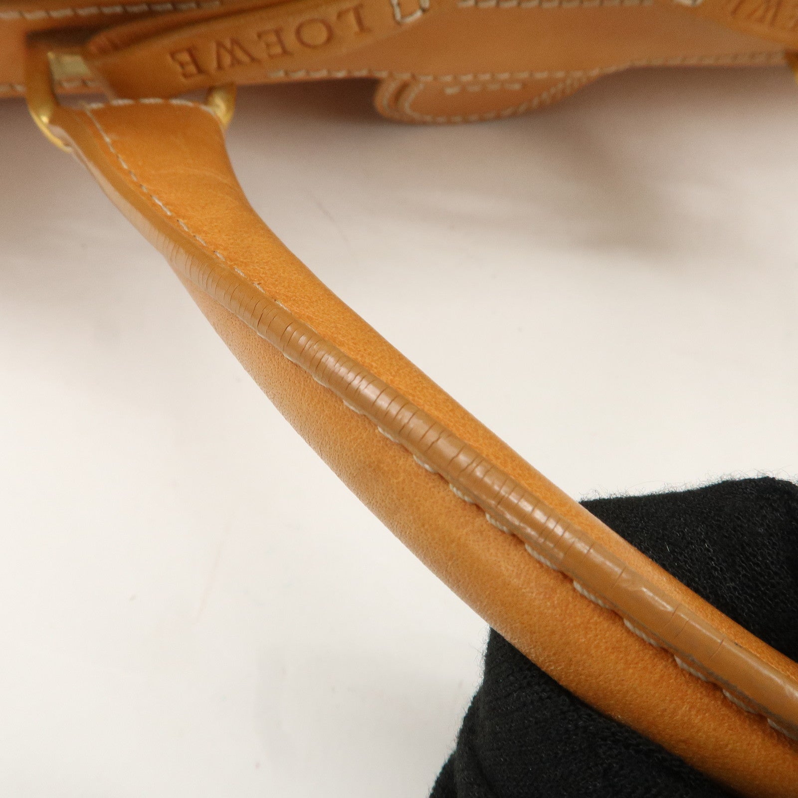 LOEWE Leather Doctor's Bag Boston Bag 160th Anniversary Used